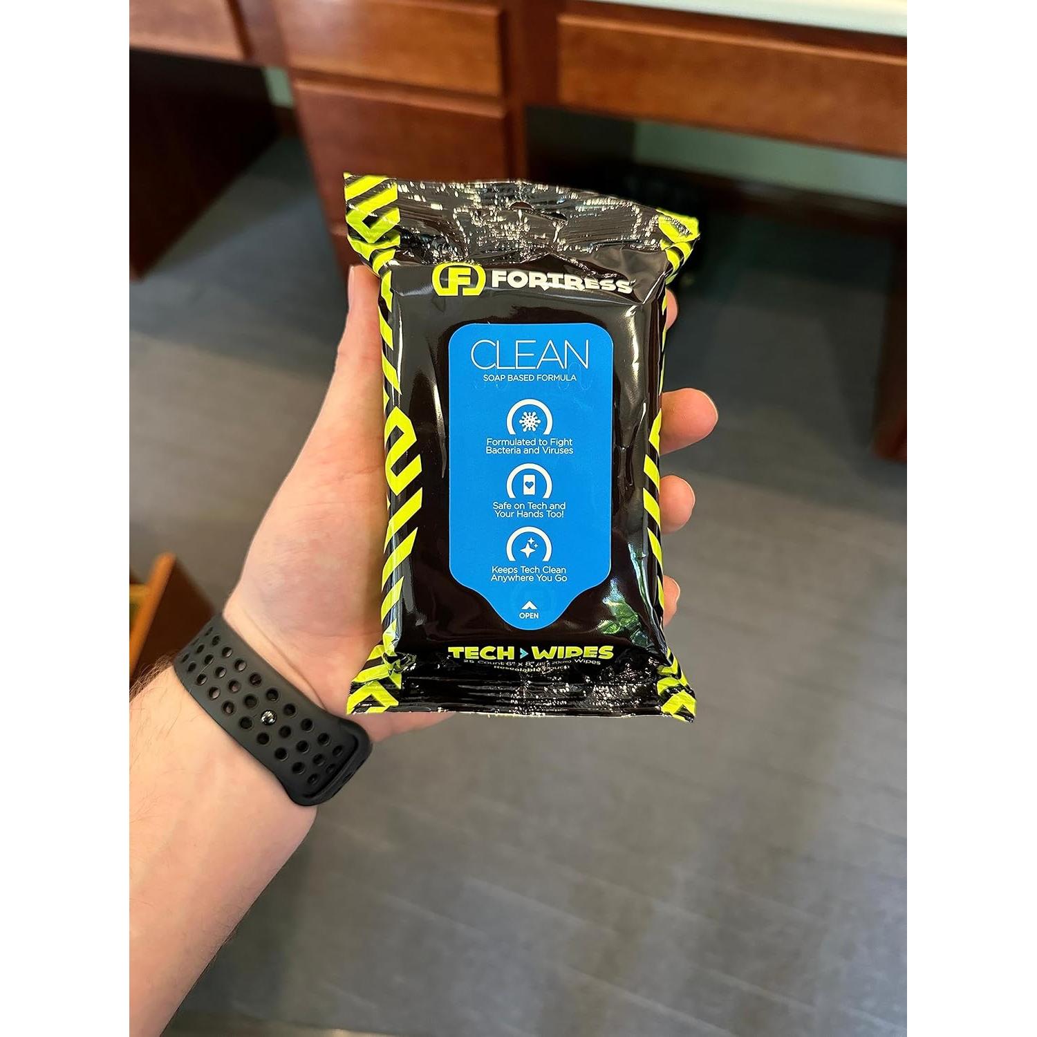 Toallitas de Limpieza Fortress para Electrónicos 25 Unidades