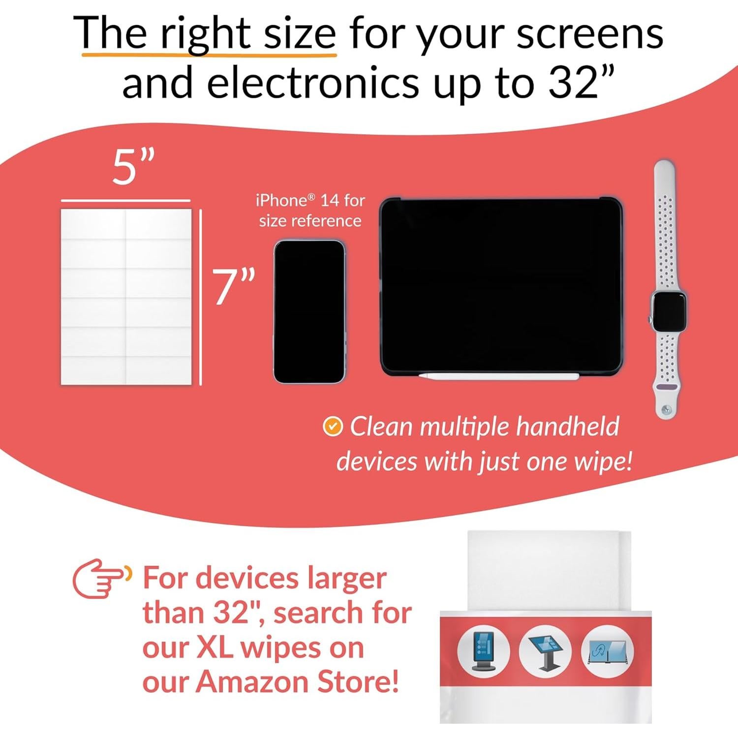 Toallitas de Alcohol Isopropílico 70% iCloth - 100 Unidades