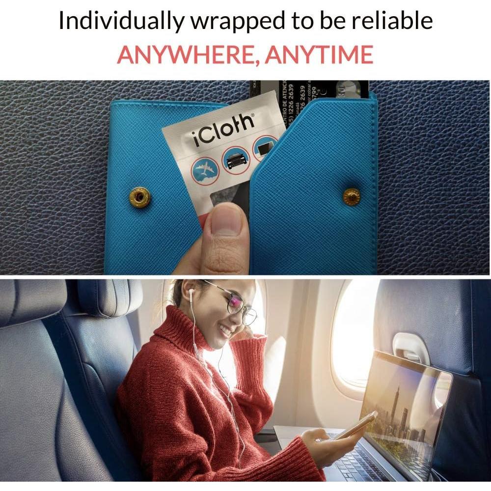 Toallitas de Alcohol Isopropílico 70% iCloth - 100 Unidades