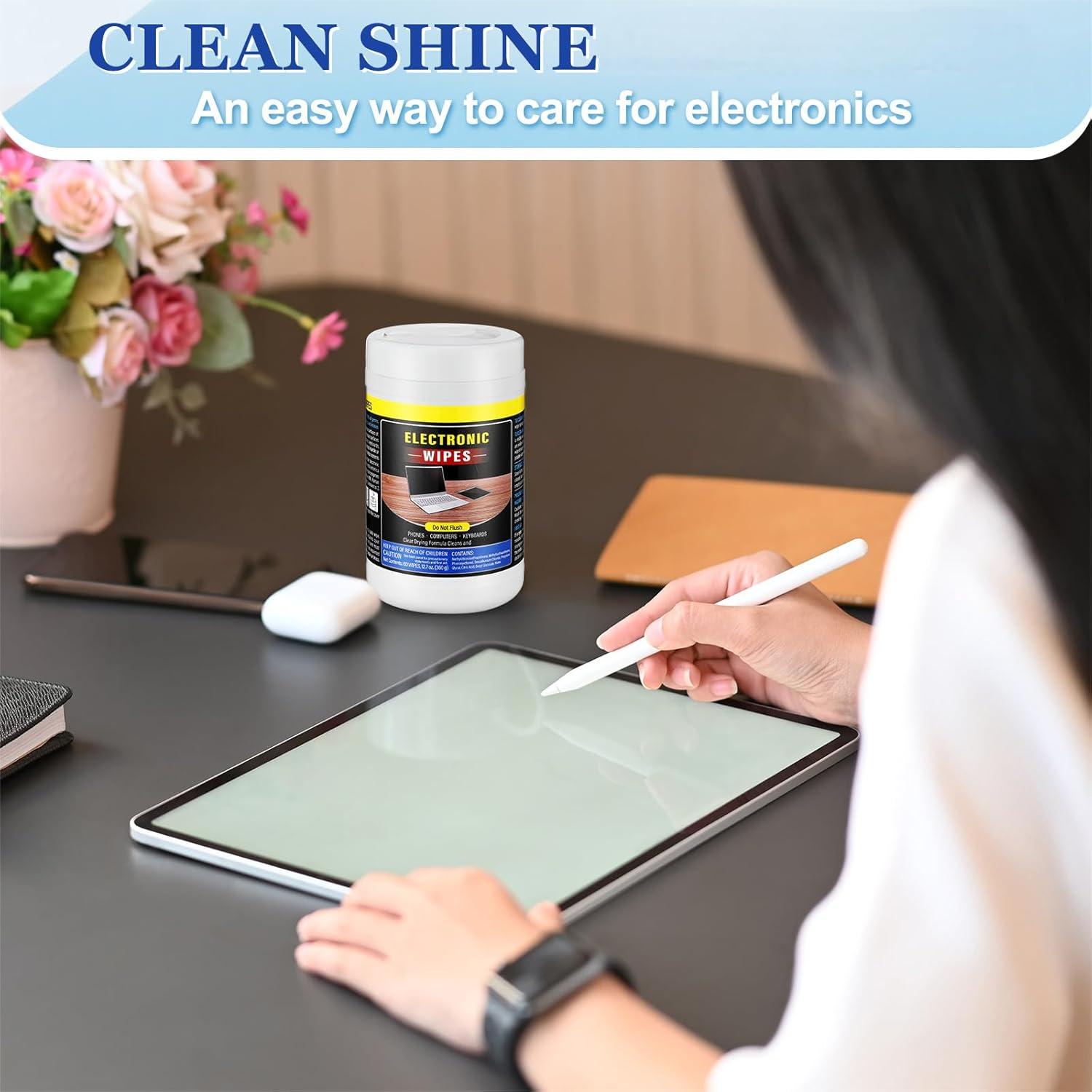 Paquete de 4 Toallitas Limpiadoras Threlaco para Pantallas 240 Unidades