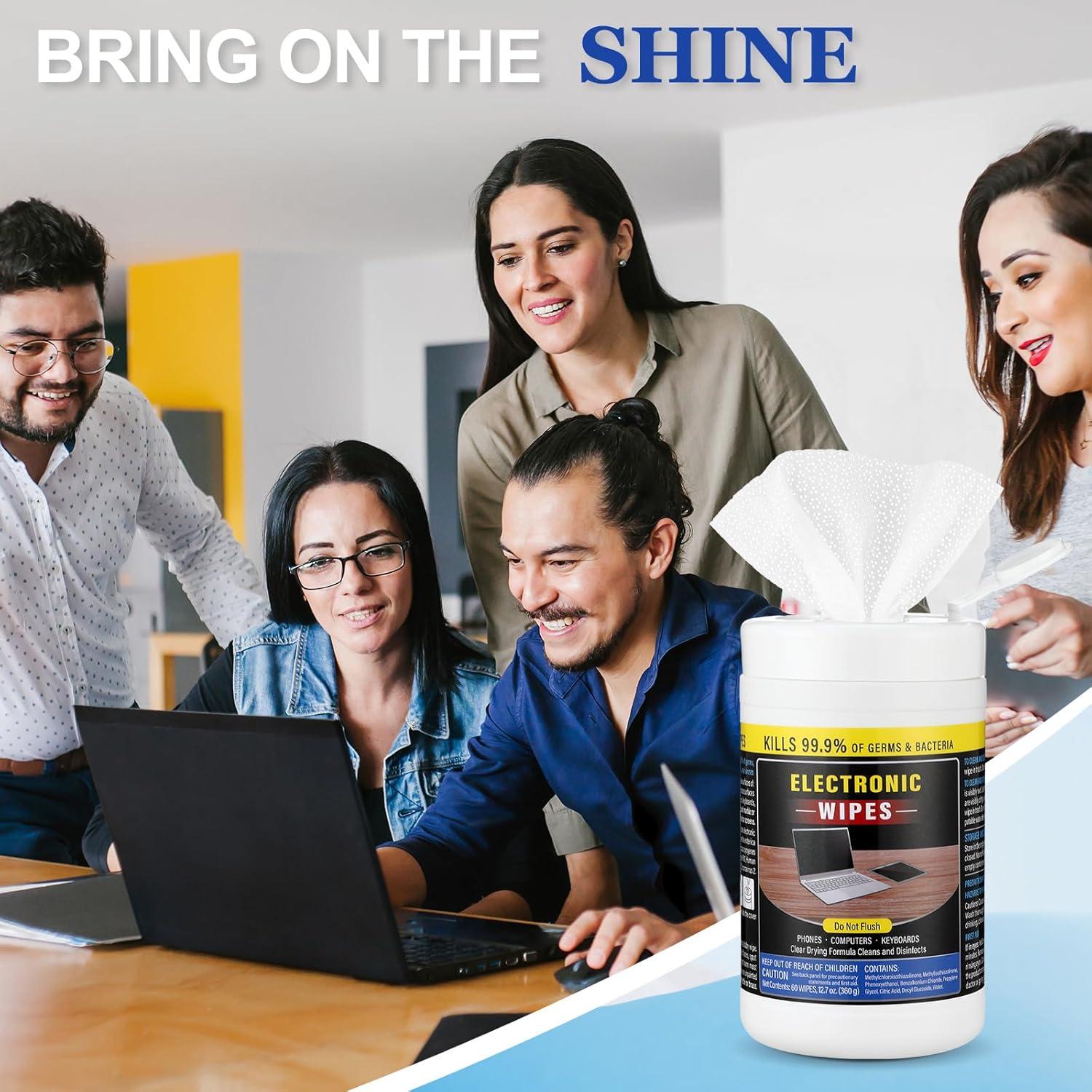 Paquete de 4 Toallitas Limpiadoras Threlaco para Pantallas 240 Unidades