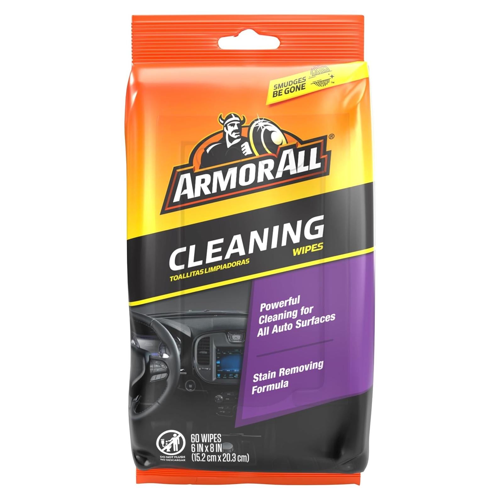 Toallitas Limpiadoras Multiusos Armor All 60 Unidades