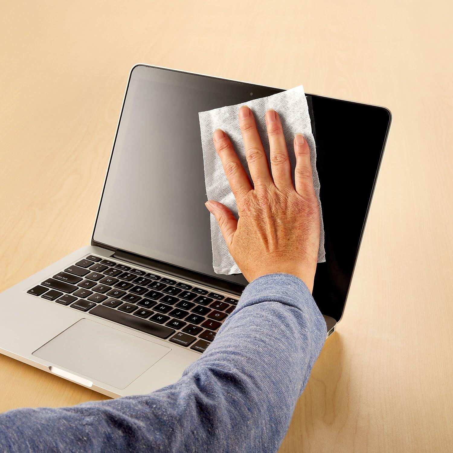 Toallitas de limpieza de pantalla STAPLES 100 unidades 2 tubos