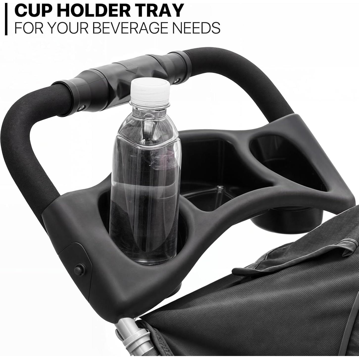 Carrito Plegable para Mascotas MoNiBloom Negro 15 kg