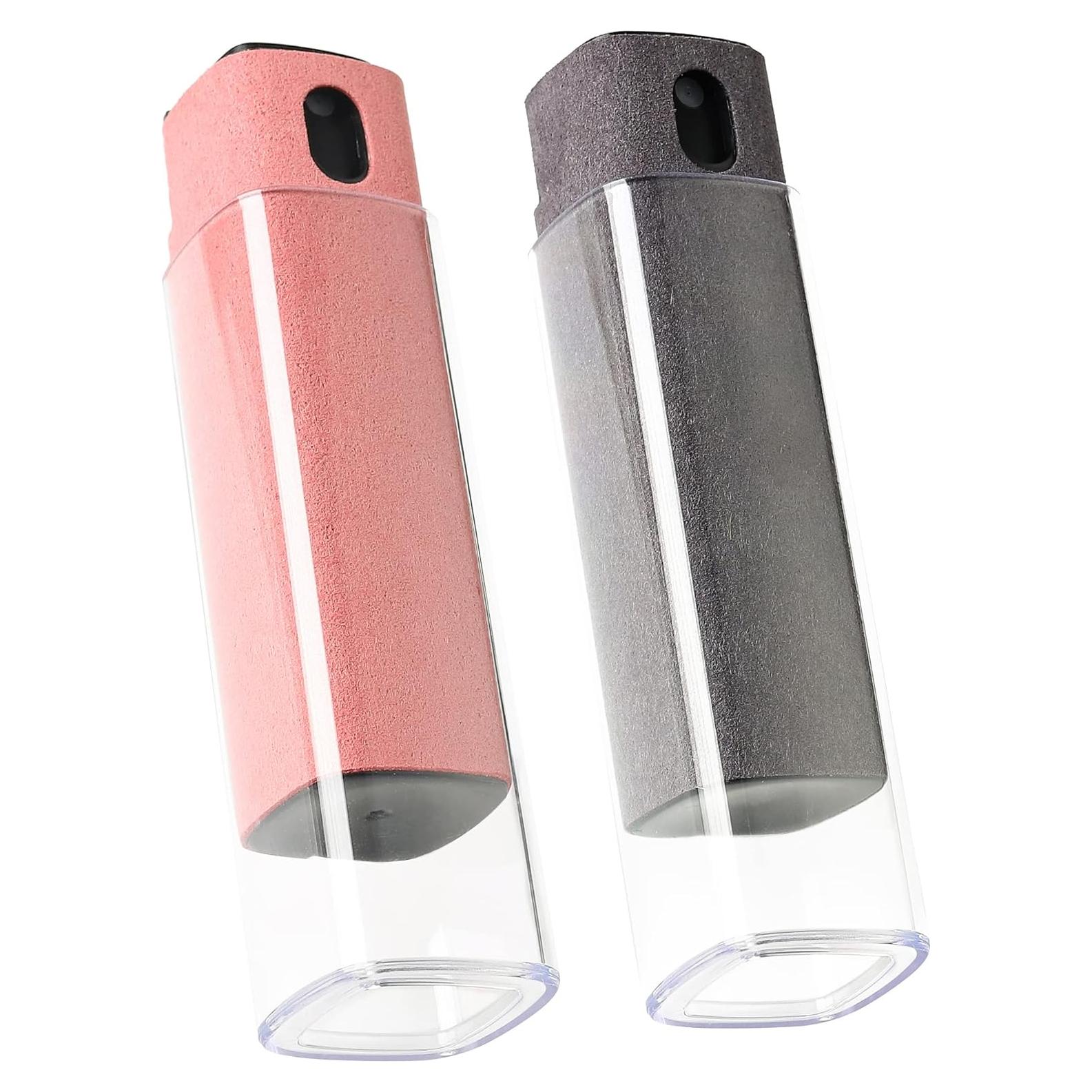 Kit Limpiador Pantalla 2 Pcs Rosa y Gris - Spray y Paño Microfibra