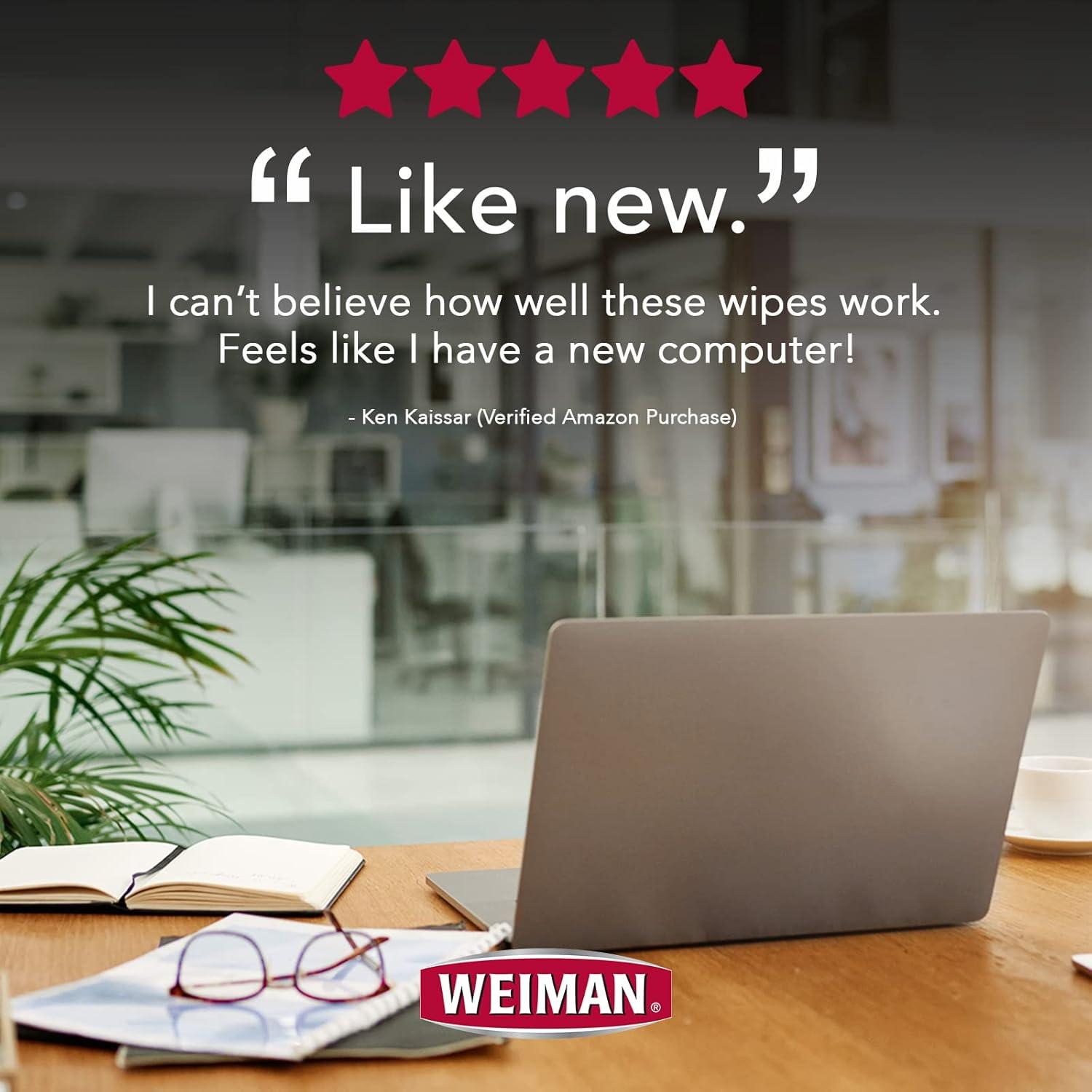 Toallitas Desinfectantes Weiman para Electrónicos - 30 Unidades