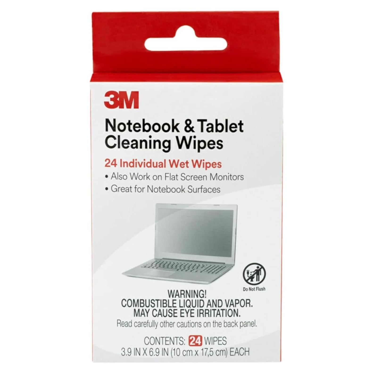 Toallitas de limpieza 3M CL630 para pantallas 24 unidades