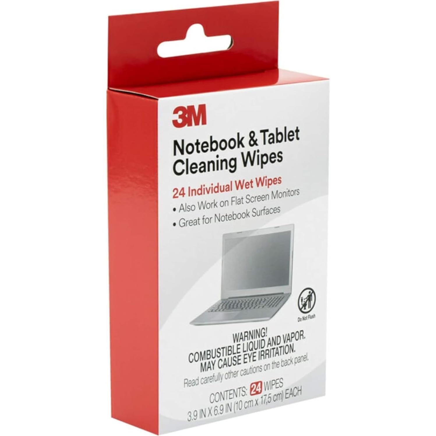 Toallitas de limpieza 3M CL630 para pantallas 24 unidades