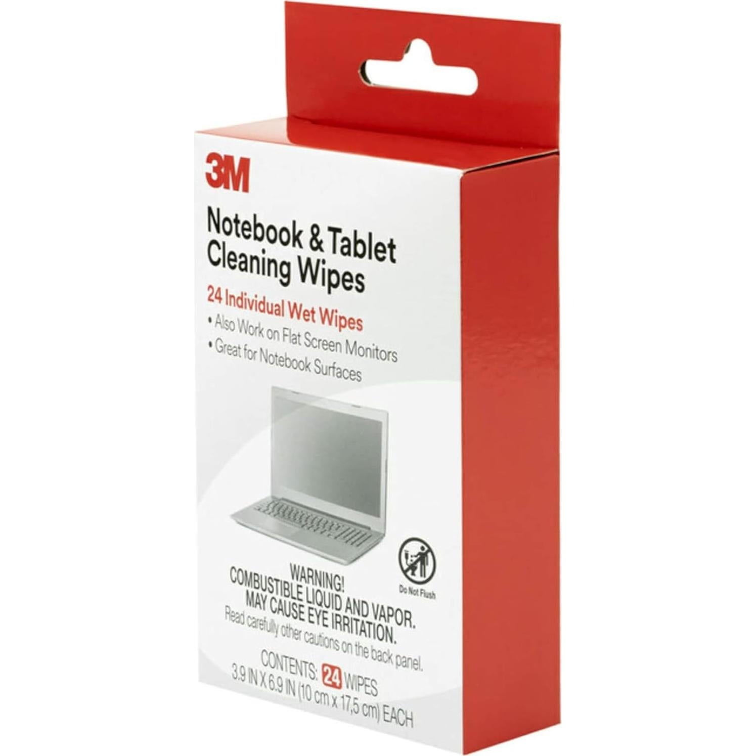 Toallitas de limpieza 3M CL630 para pantallas 24 unidades