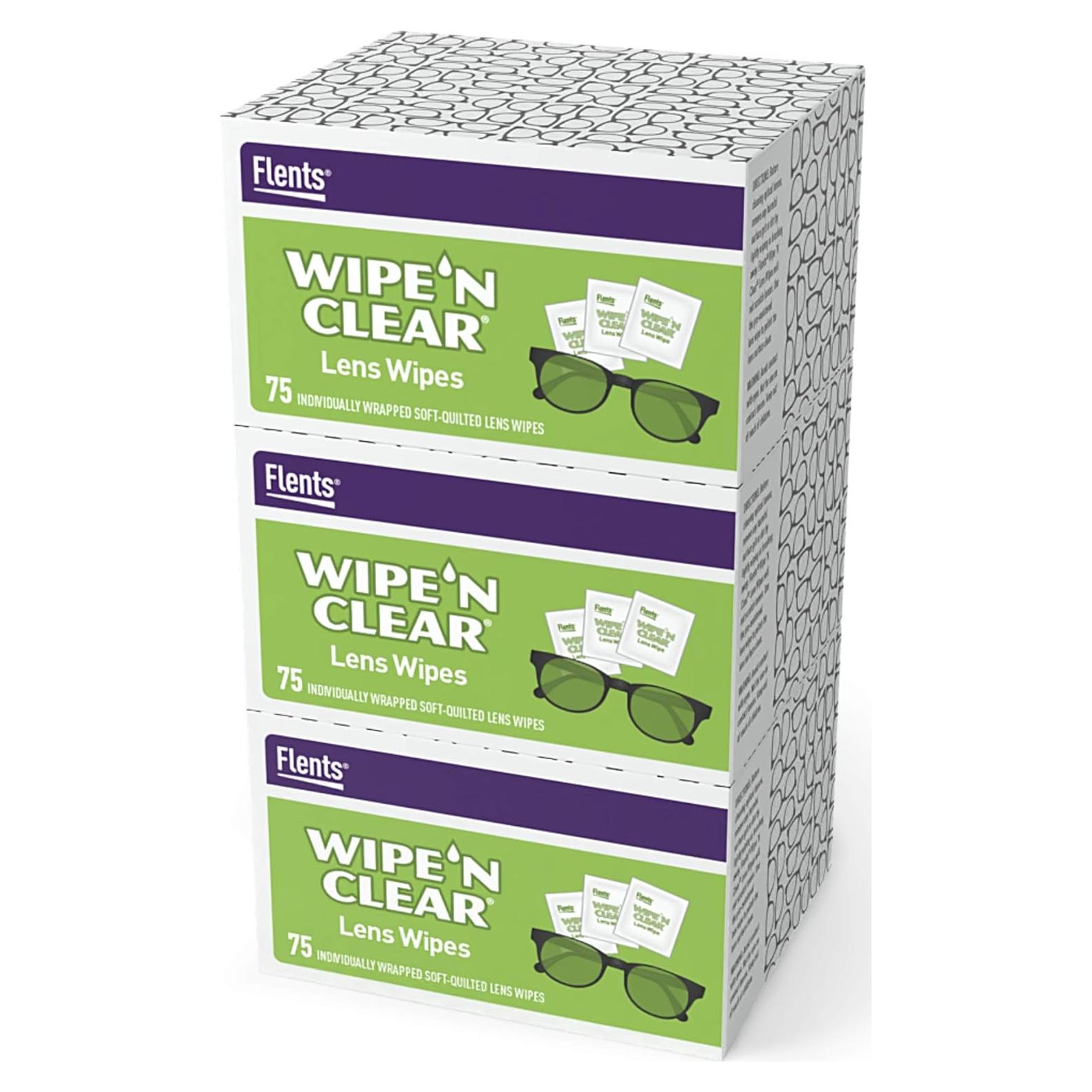 Toallitas de Lentes Flents - 225 Unidades - Limpieza Rápida