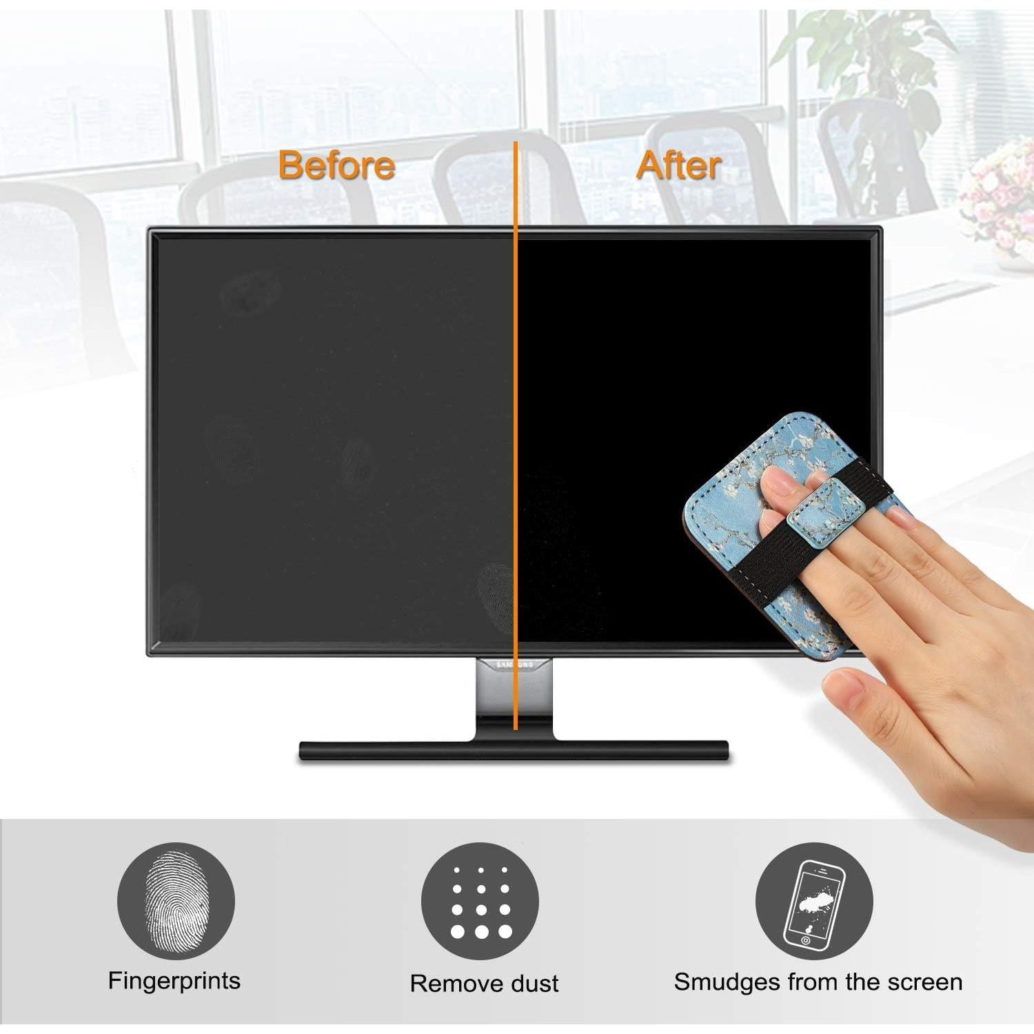 Paquete de 4 Paños de Limpieza FINTIE para Pantallas 19.5 cm