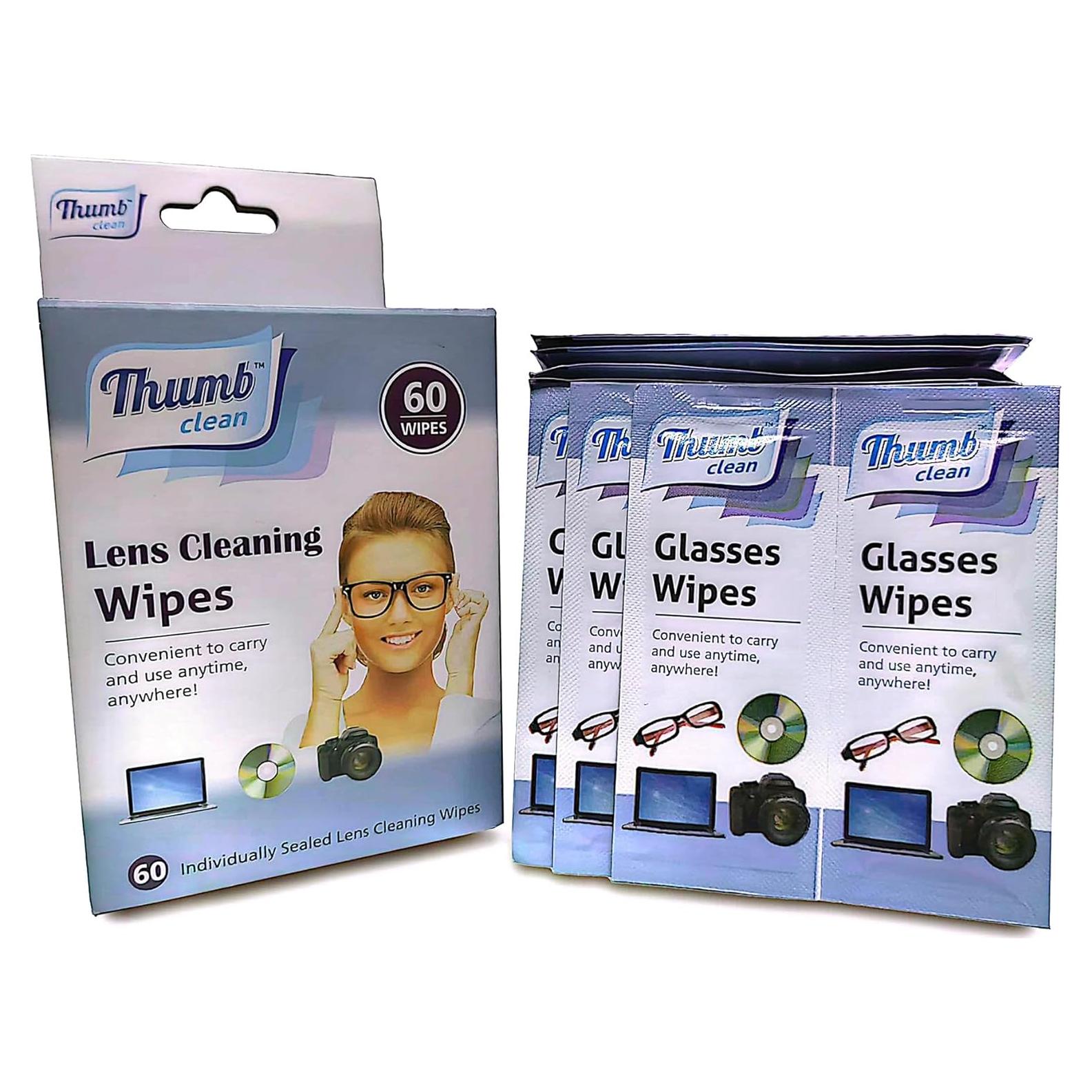 Paquete de 60 toallitas limpiadoras YINXINSHE para gafas