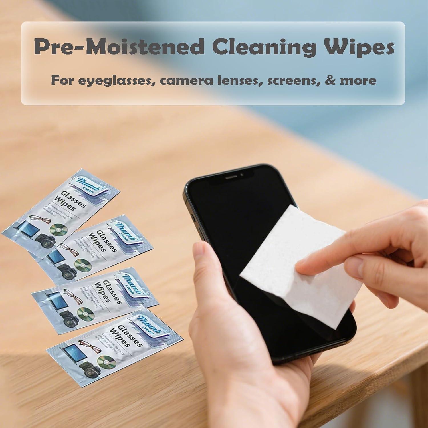 Paquete de 60 toallitas limpiadoras YINXINSHE para gafas