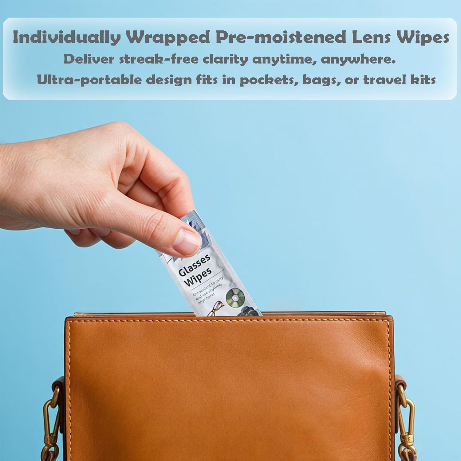 Paquete de 60 toallitas limpiadoras YINXINSHE para gafas