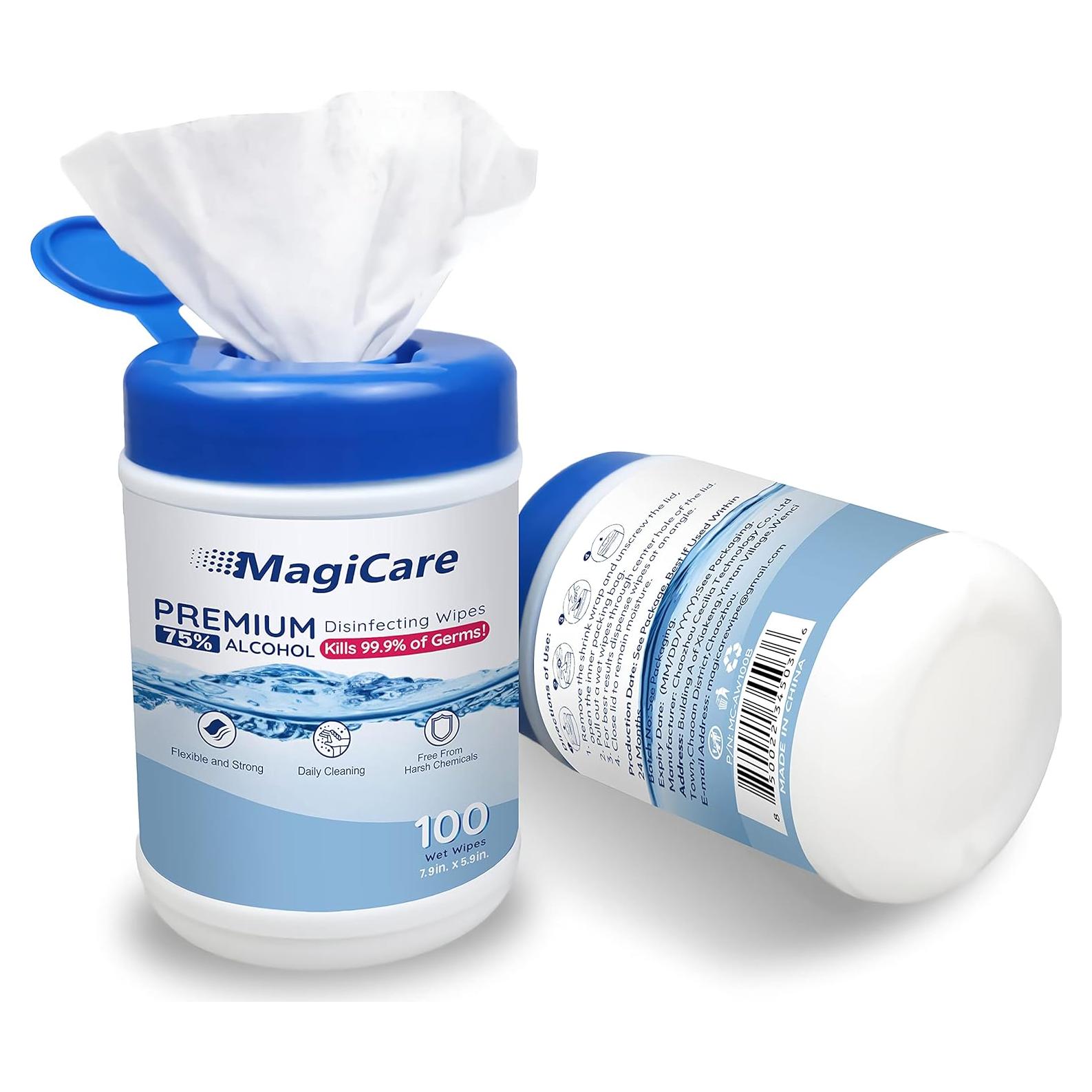 Toallitas Desinfectantes MagiCare 75% Alcohol 200 Unidades