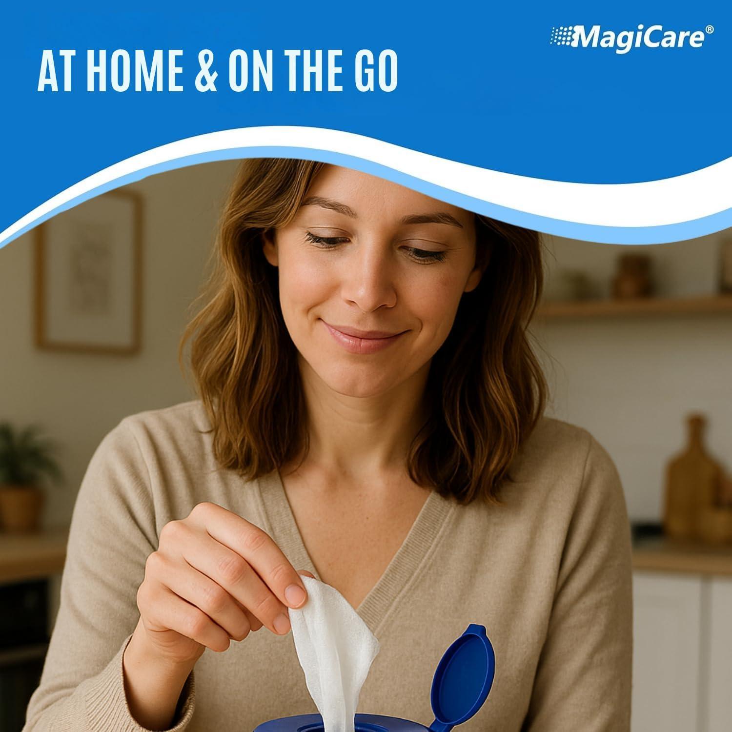 Toallitas Desinfectantes MagiCare 75% Alcohol 200 Unidades