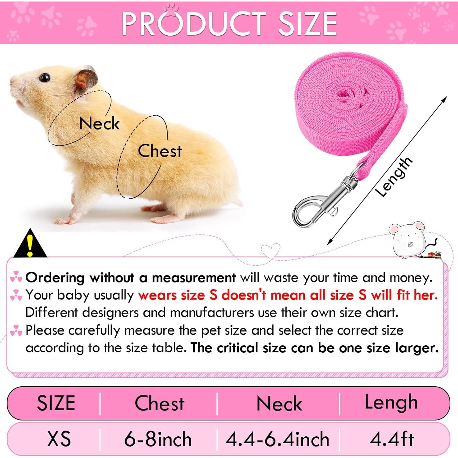 Arnés Suave para Cobayas SATINIOR con Correa y Campana XS