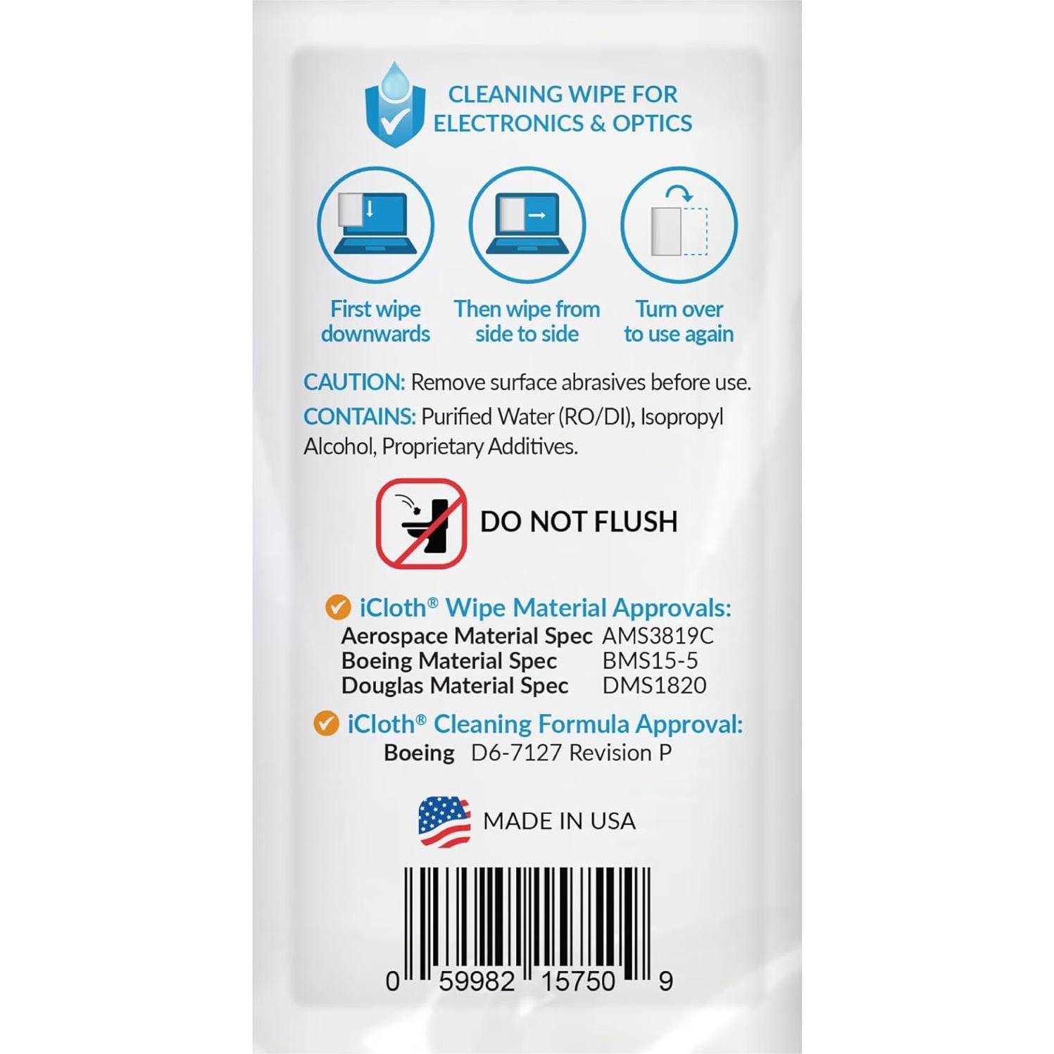 Toallitas de limpieza iCloth para pantallas - 500 unidades