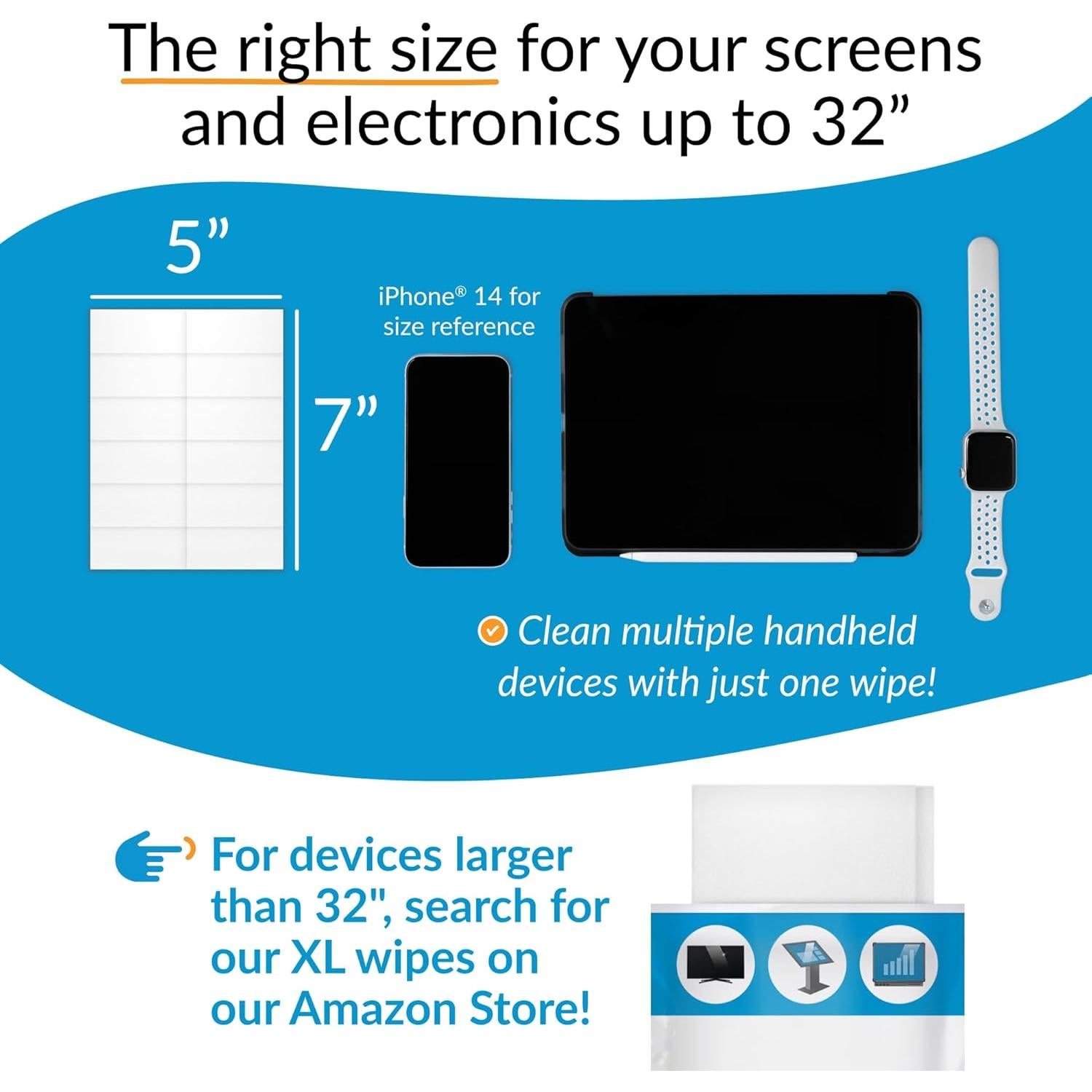 Toallitas de limpieza iCloth para pantallas - 500 unidades