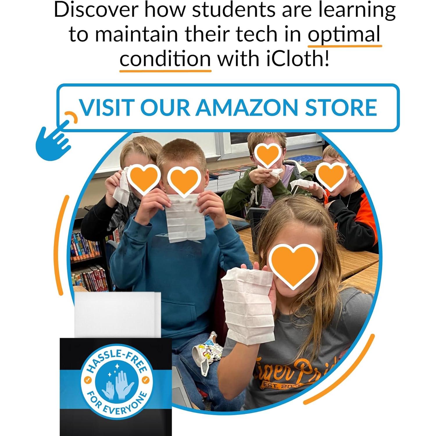 Toallitas de limpieza iCloth para pantallas - 500 unidades