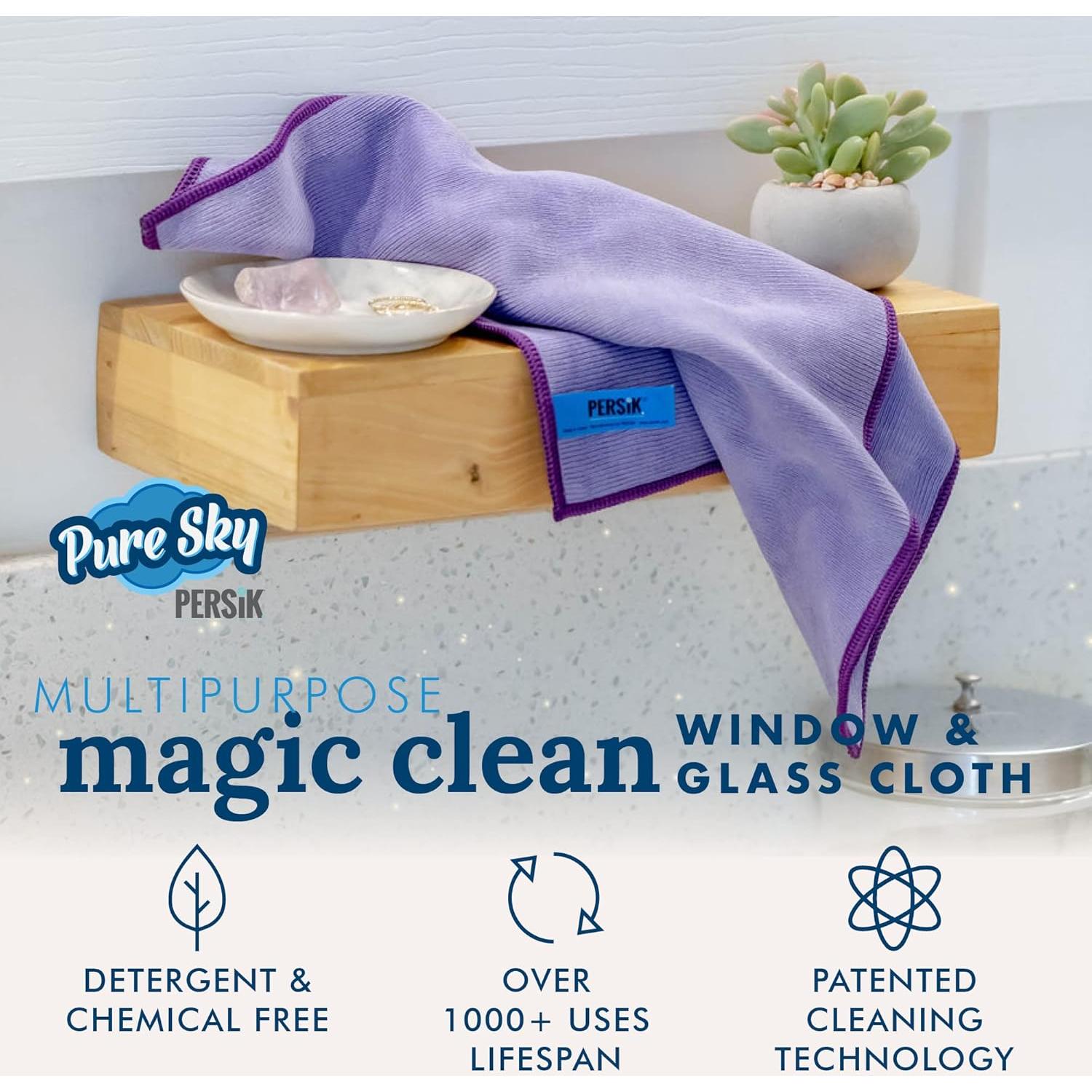 Paño de Microfibra Persik Pure-Sky 36x20 cm - Limpieza Sin Rayas