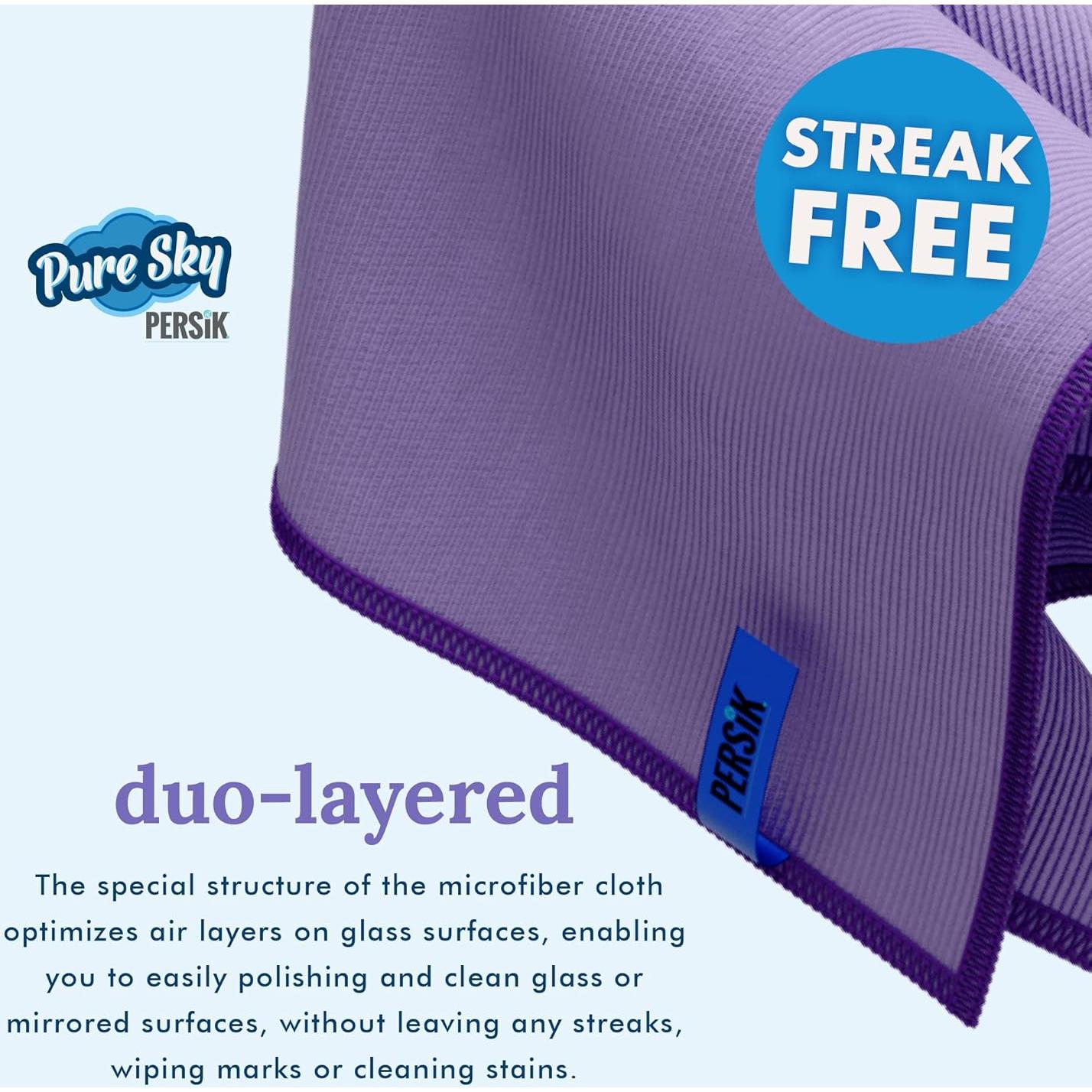 Paño de Microfibra Persik Pure-Sky 36x20 cm - Limpieza Sin Rayas