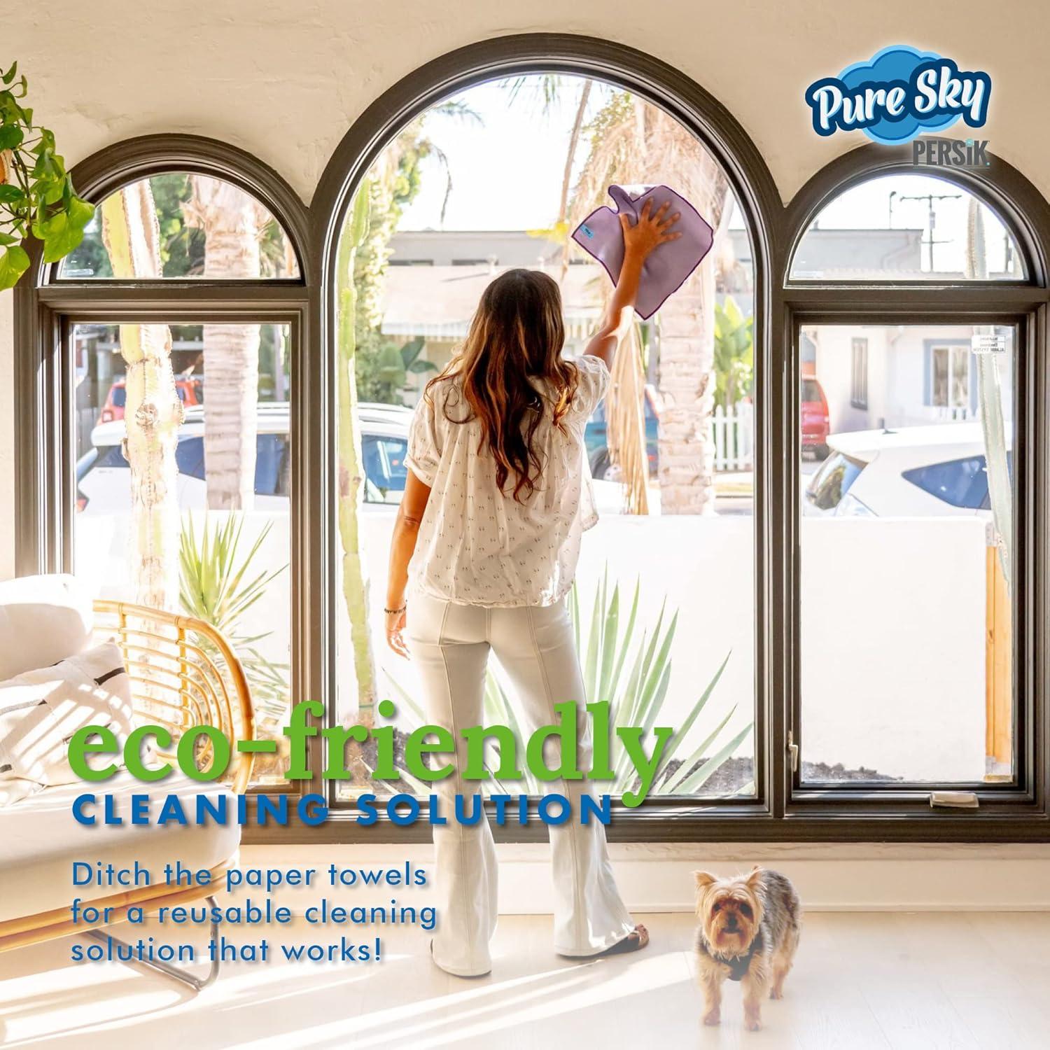 Paño de Microfibra Persik Pure-Sky 36x20 cm - Limpieza Sin Rayas