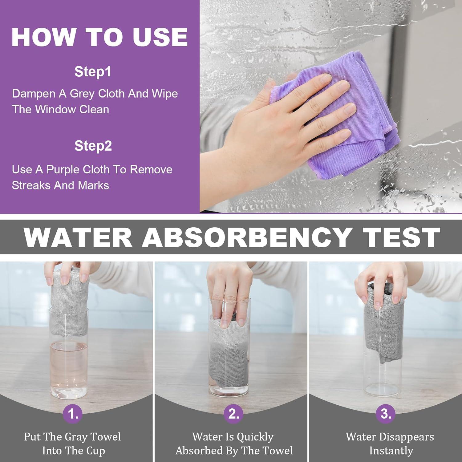 Paño de Limpieza de Ventanas YOLOLOY Microfibra Reutilizable