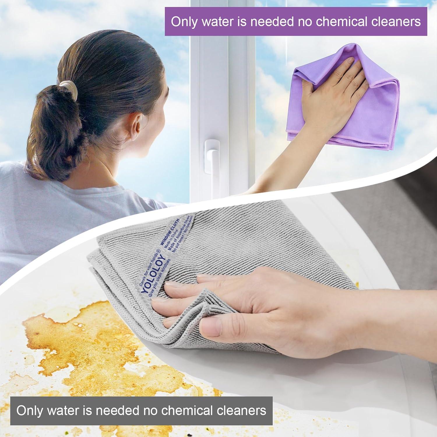 Paño de Limpieza de Ventanas YOLOLOY Microfibra Reutilizable