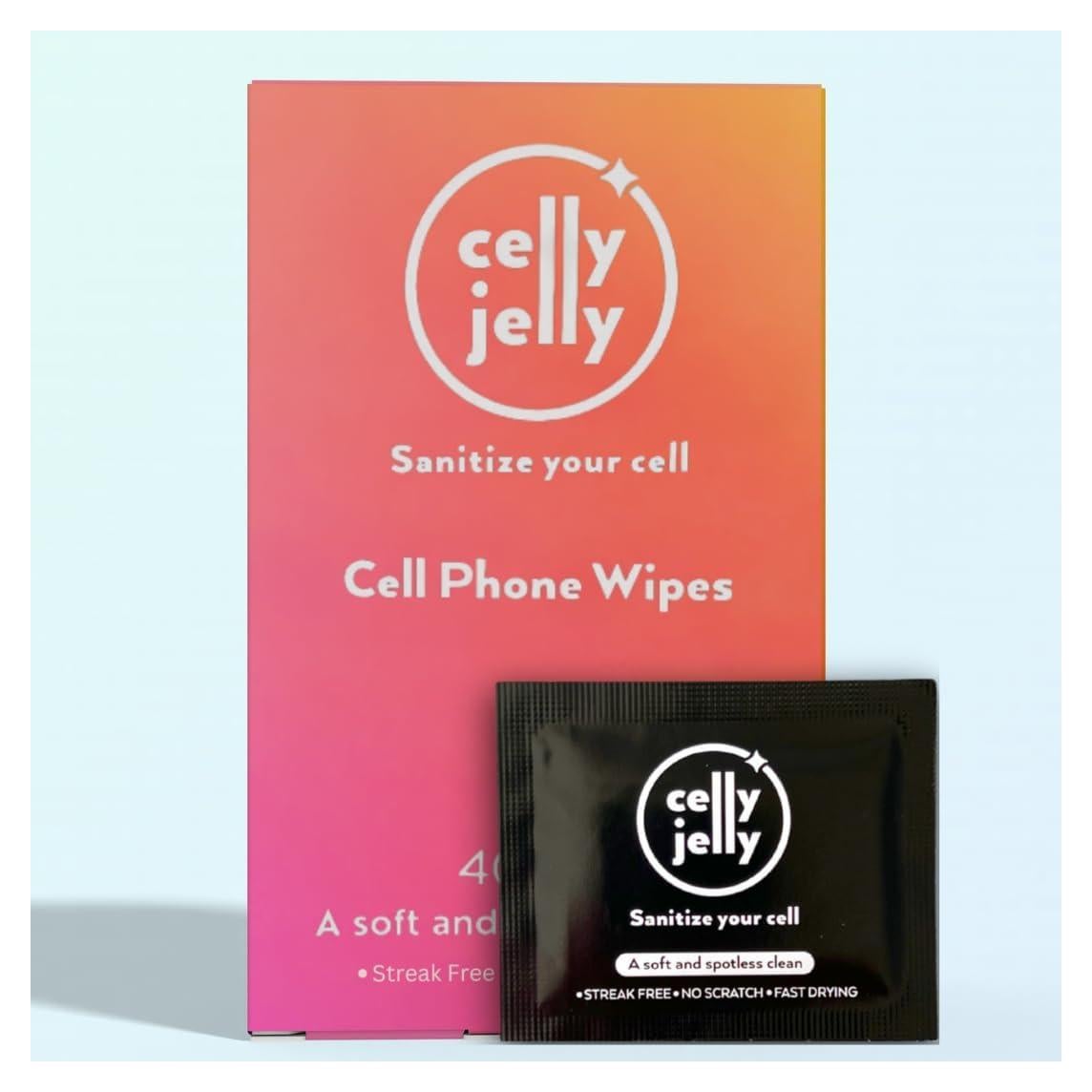 Toallitas de Limpieza Celly Jelly para Pantallas - 40 Piezas