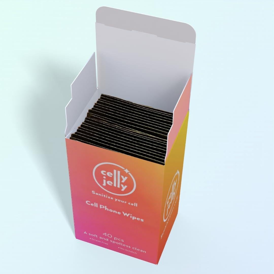 Toallitas de Limpieza Celly Jelly para Pantallas - 40 Piezas