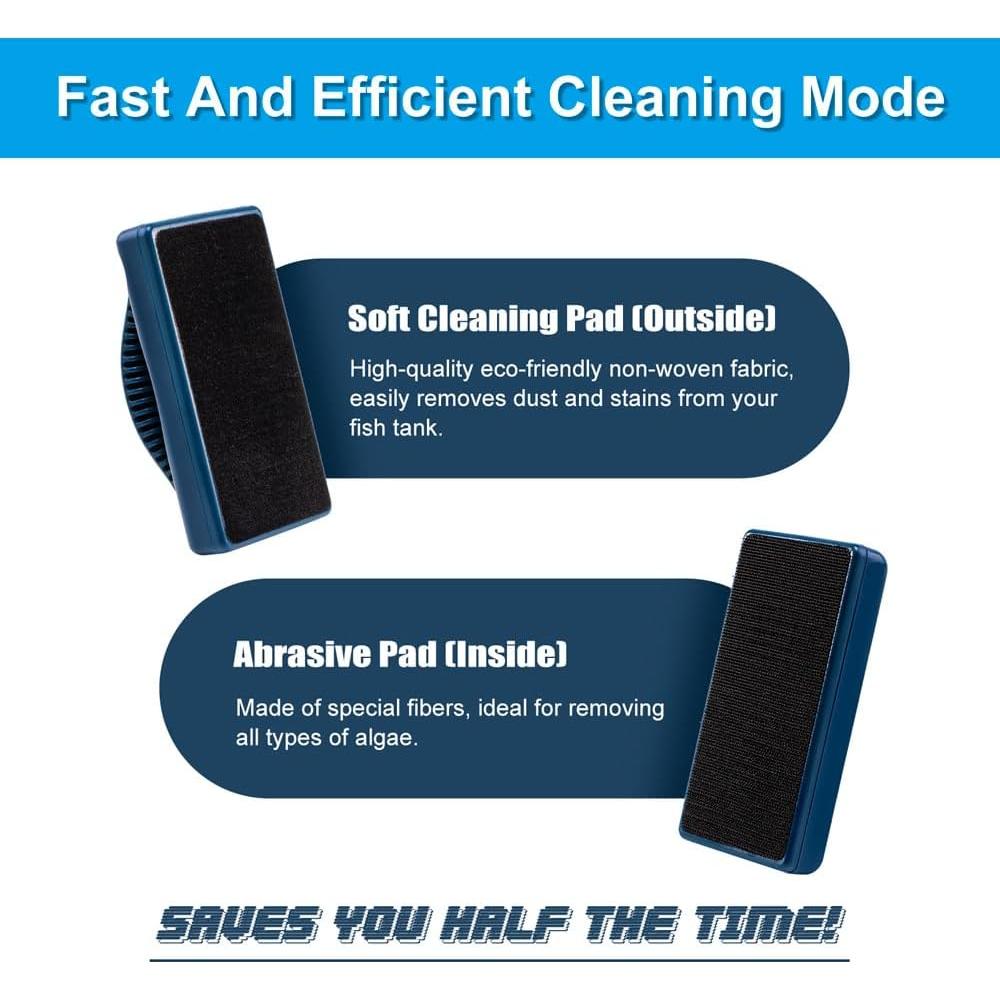 Limpiador Magnético Mini Acuario DaToo 13.7x7.1cm 4500GS
