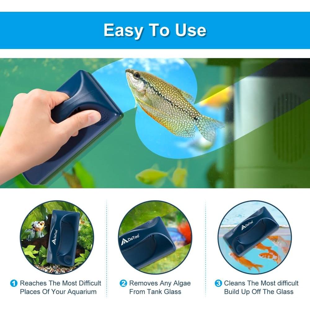 Limpiador Magnético Mini Acuario DaToo 13.7x7.1cm 4500GS