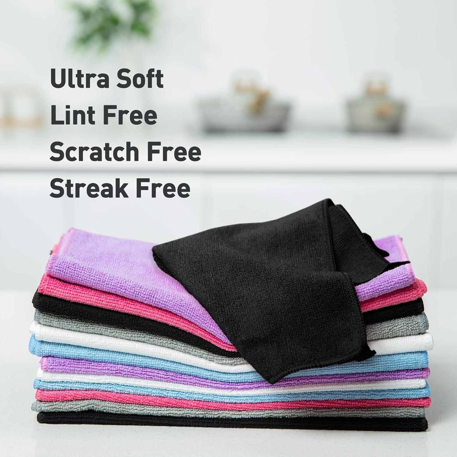 Paño de limpieza de microfibra WEAWE 33x33cm - Paquete de 12