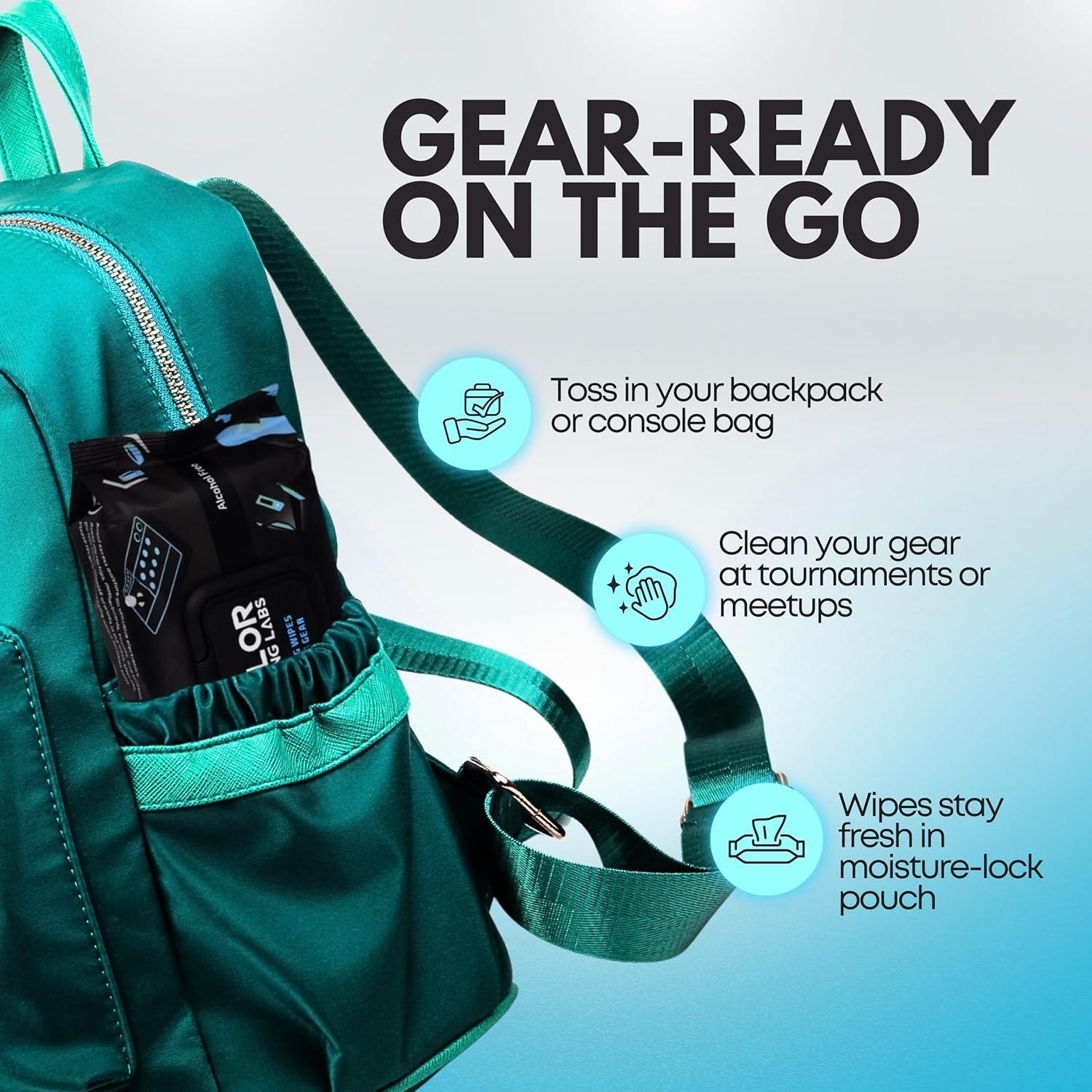 Toallitas de limpieza Valor Gaming Labs - 50 unidades, sin alcohol