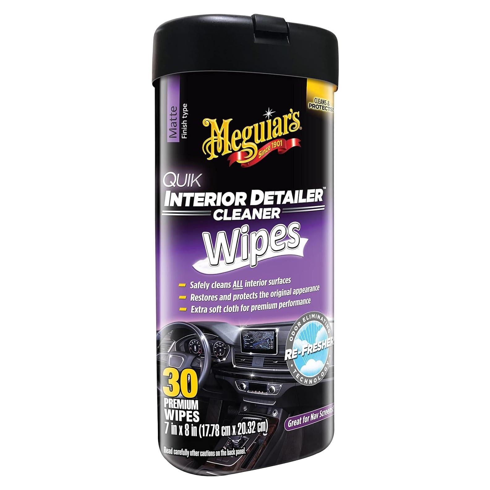 Toallitas Limpiadoras Interiores Meguiar's G13600 25 Unidades