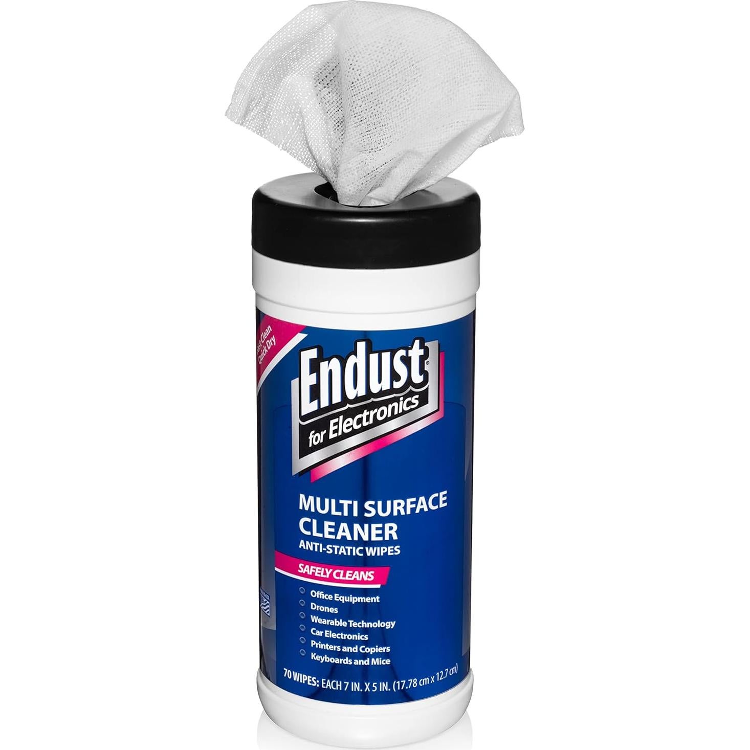 Toallitas de Limpieza Anti-Estáticas Endust - 420 Unidades