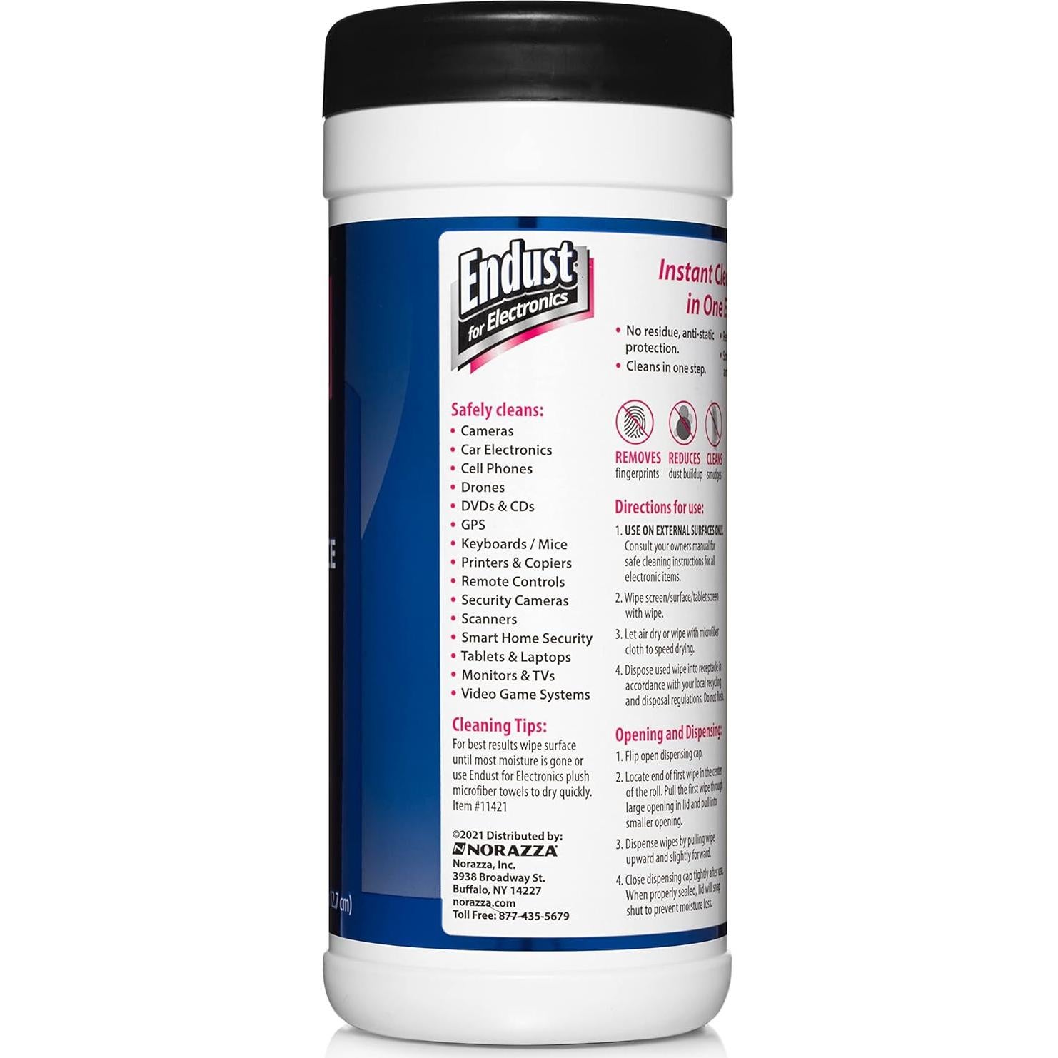 Toallitas de Limpieza Anti-Estáticas Endust - 420 Unidades