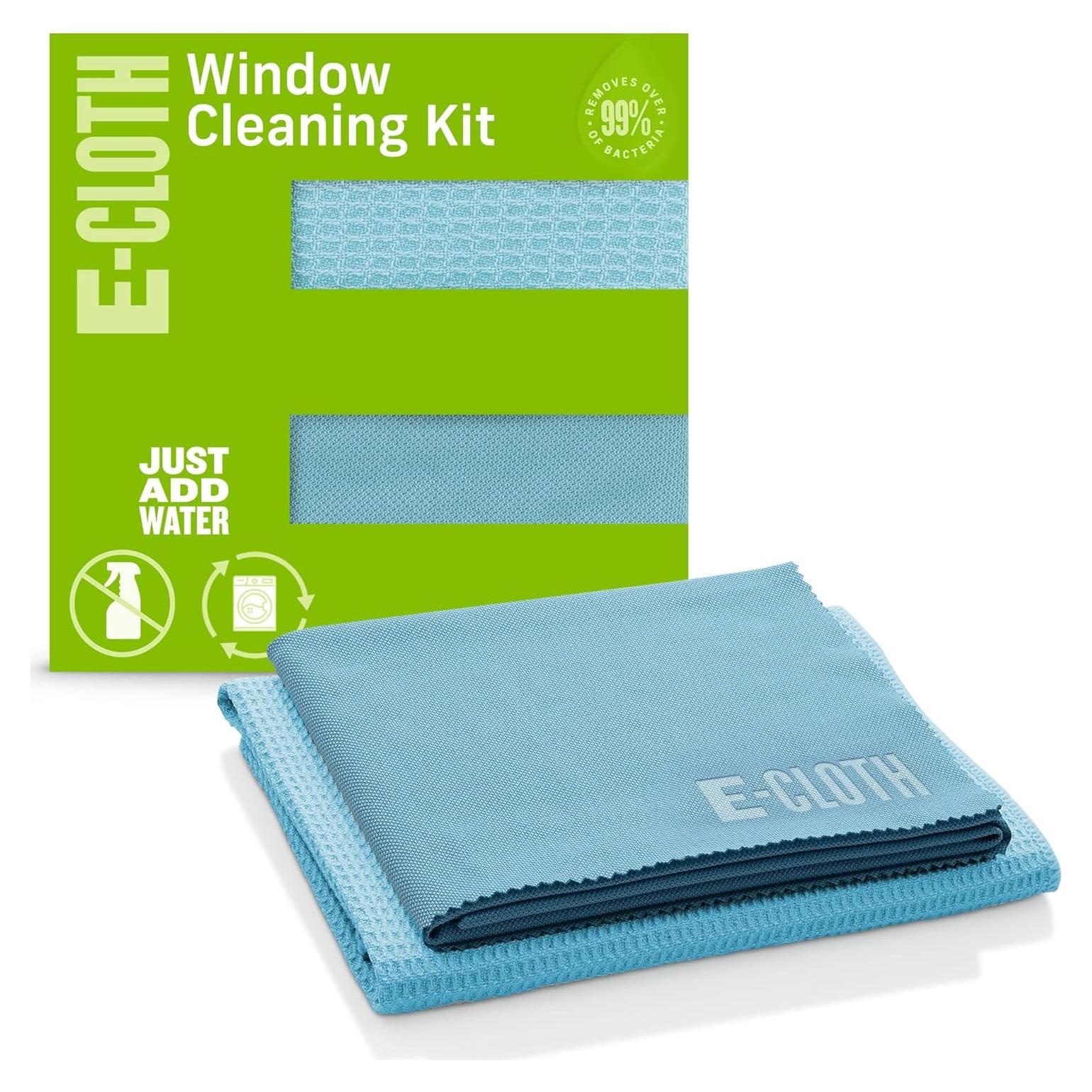 Kit de Limpieza de Ventanas E-Cloth - 2 Paños Microfibra