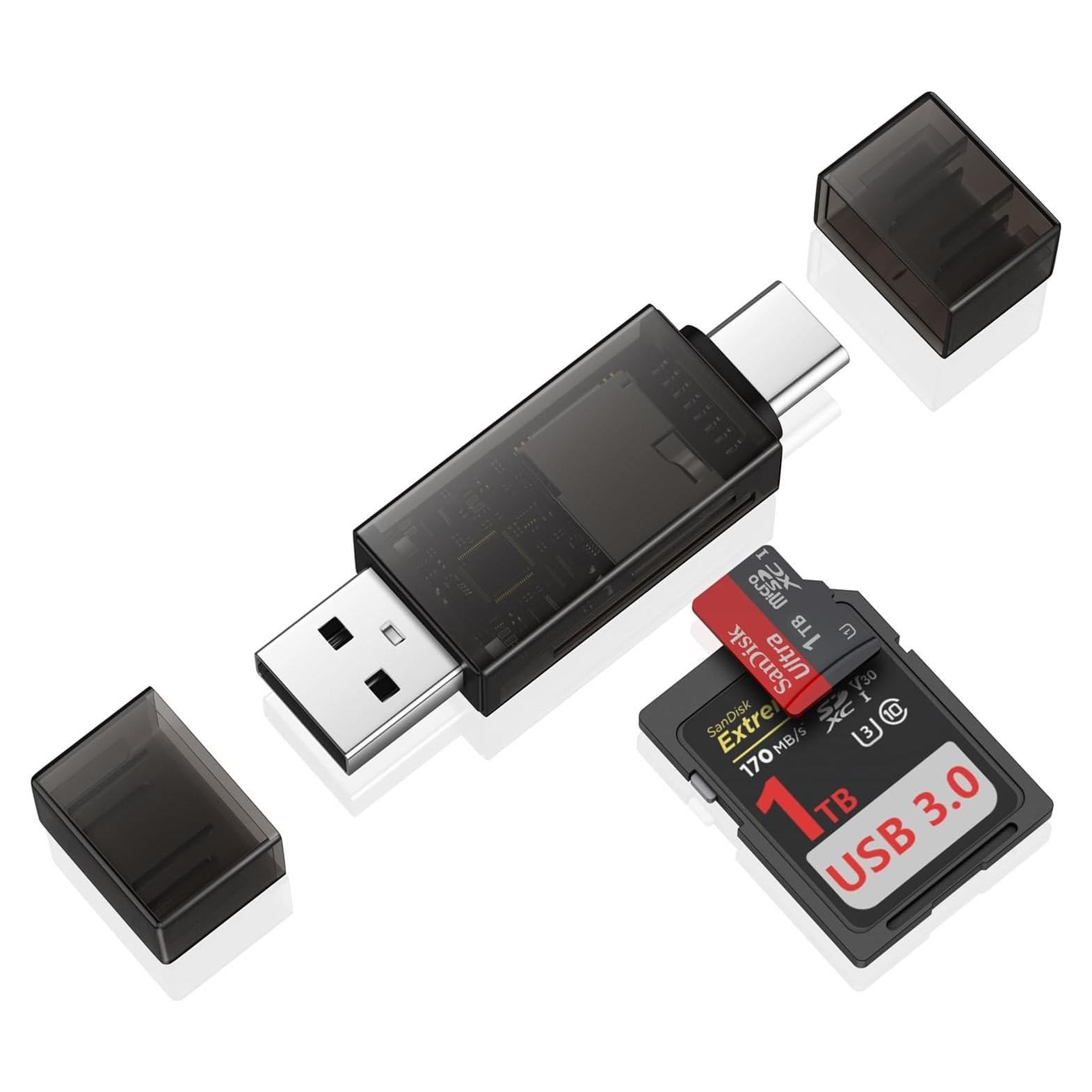 Lector de Tarjetas SD Radidi USB-C y USB-A 2-en-1 Alta Velocidad