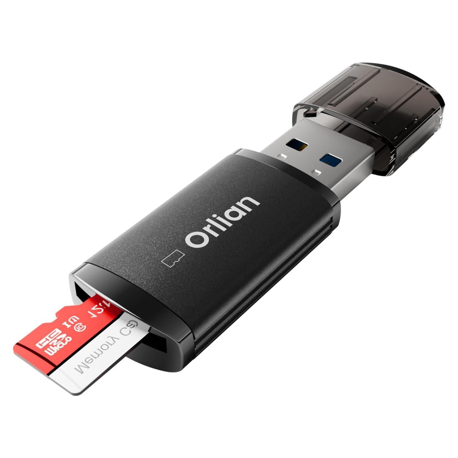 Lector de Tarjeta Micro SD USB 3.0 Orlian U232 - 5Gbps Negro