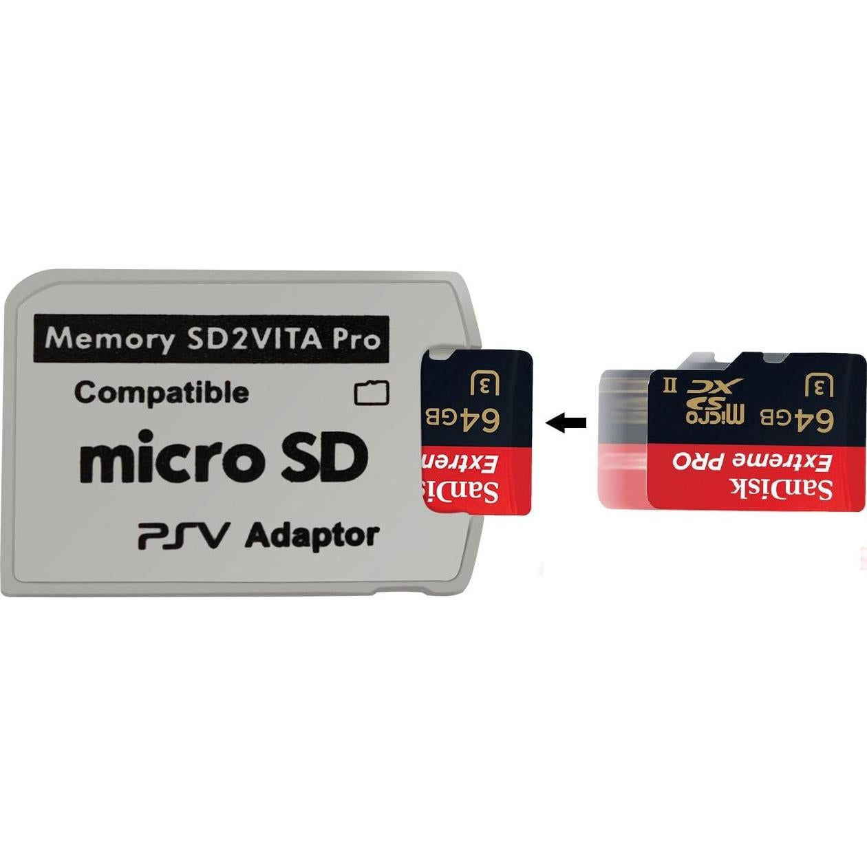 Adaptador Micro SD Funturbo SD2Vita 5.0 para PS Vita