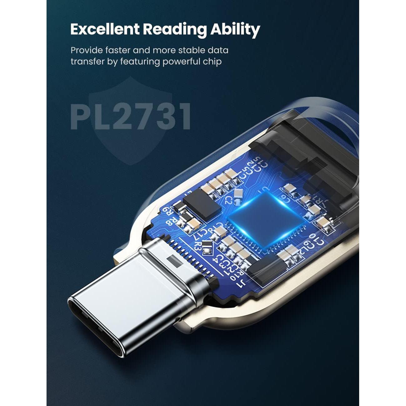 Lector de Tarjetas Micro SD USB C UGREEN 5Gbps Portátil