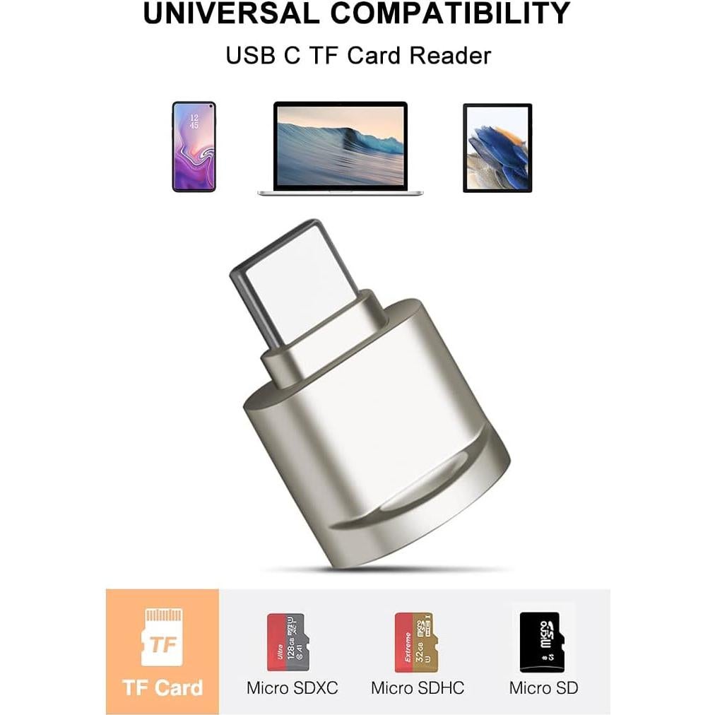 Lector de tarjeta Micro SD USB C Mepsies con adaptador OTG