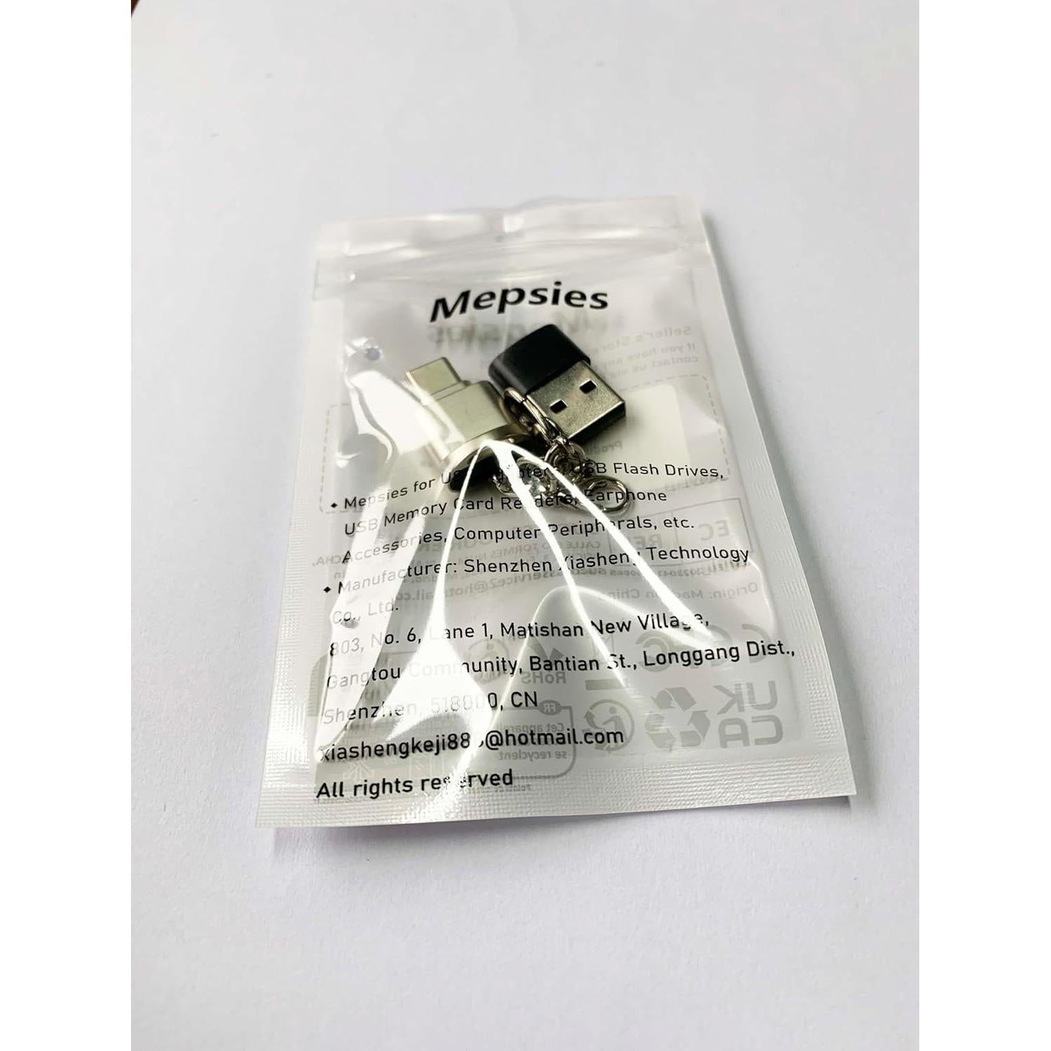 Lector de tarjeta Micro SD USB C Mepsies con adaptador OTG