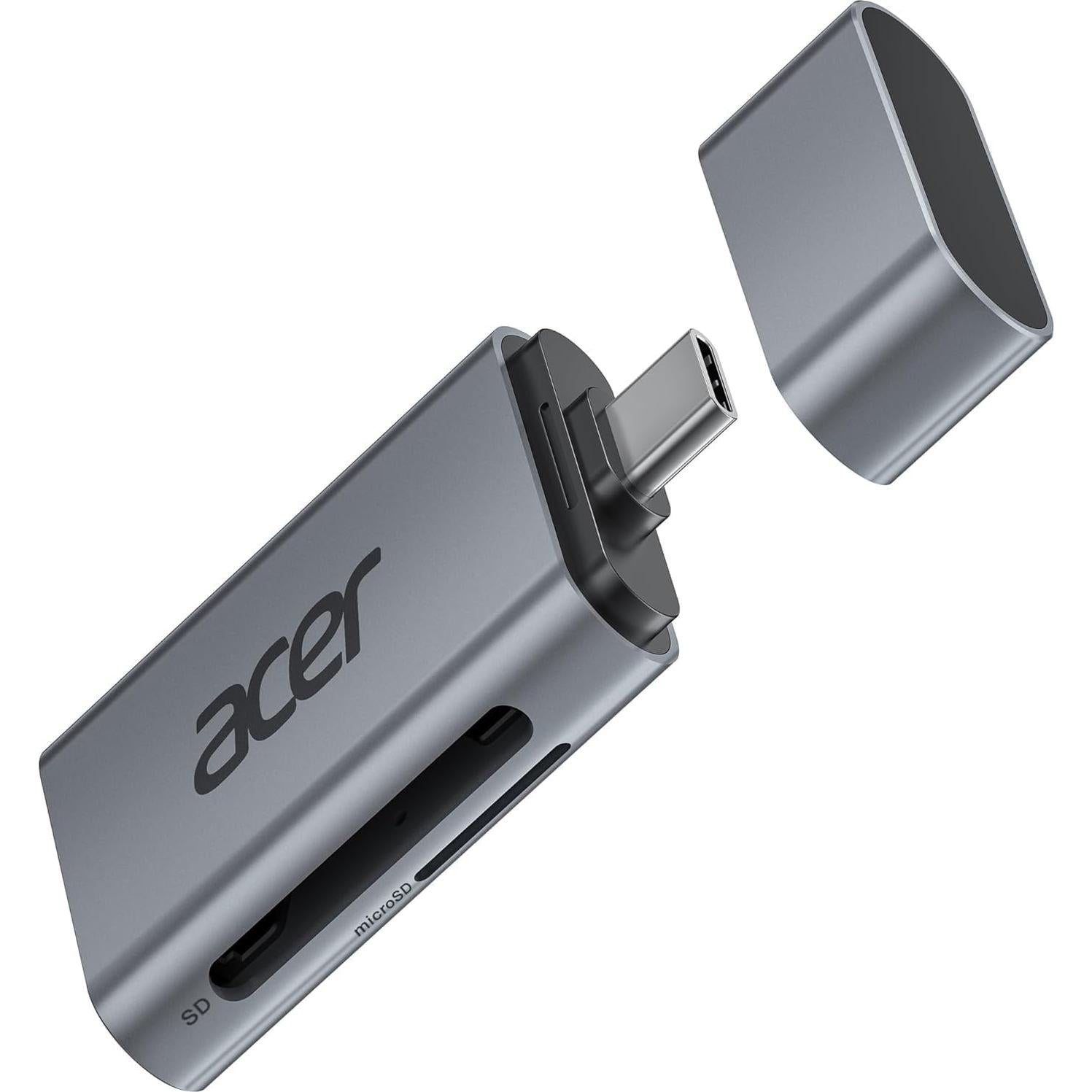Lector de Tarjetas SD USB C Acer ODK460, Adaptador 2 en 1