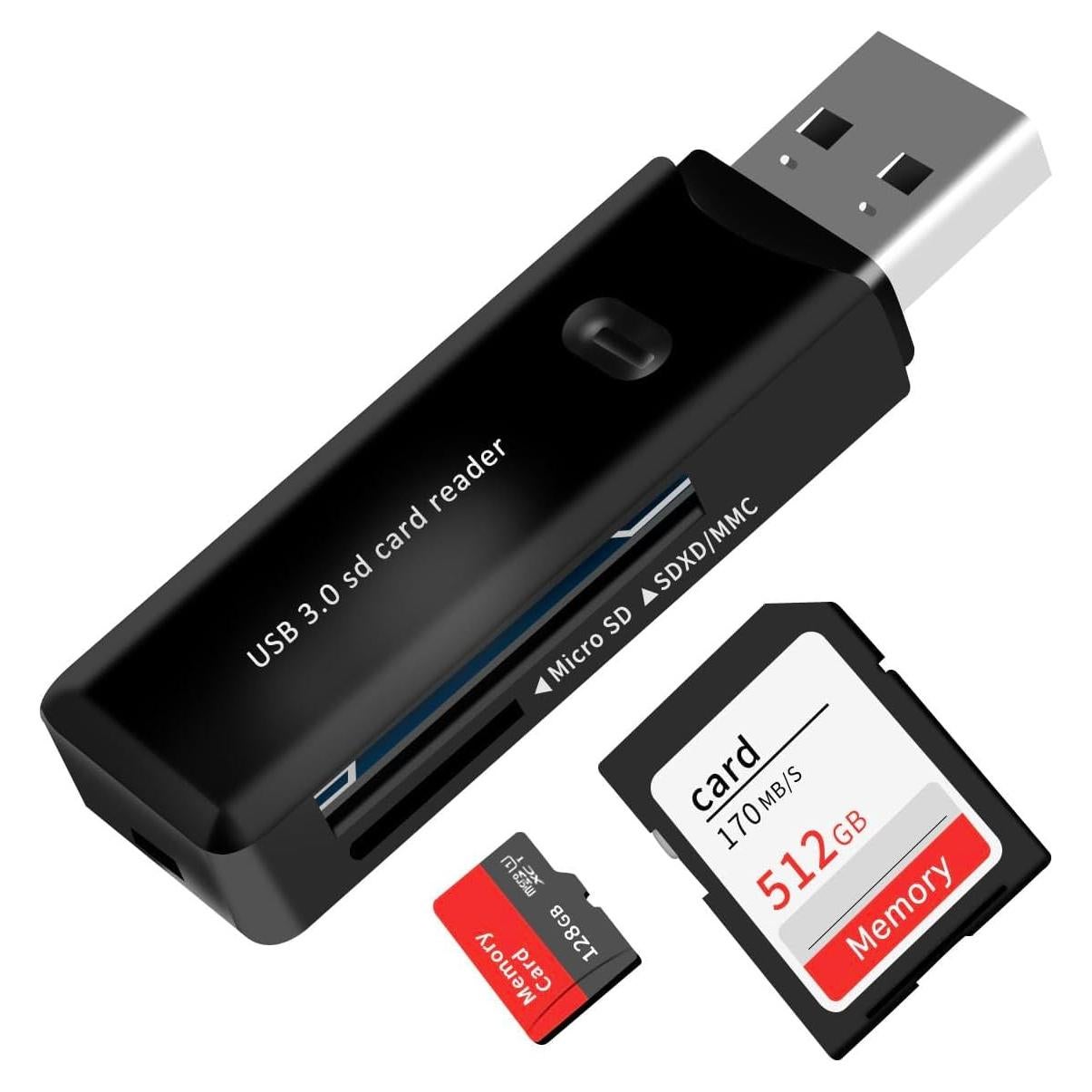 Lector de Tarjetas SD USB 3.0 Jahovans X - Adaptador Multiuso
