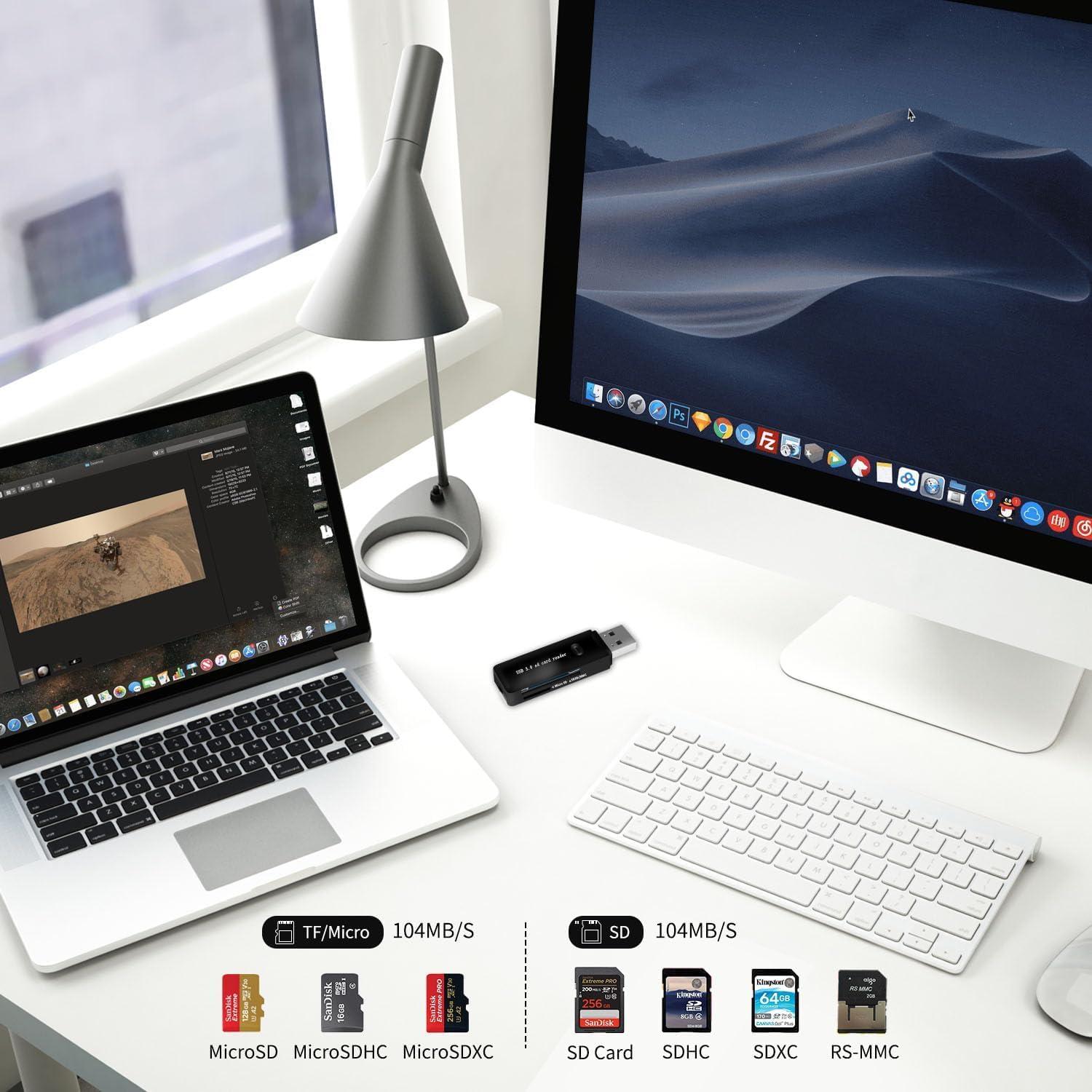 Lector de Tarjetas SD USB 3.0 Jahovans X - Adaptador Multiuso