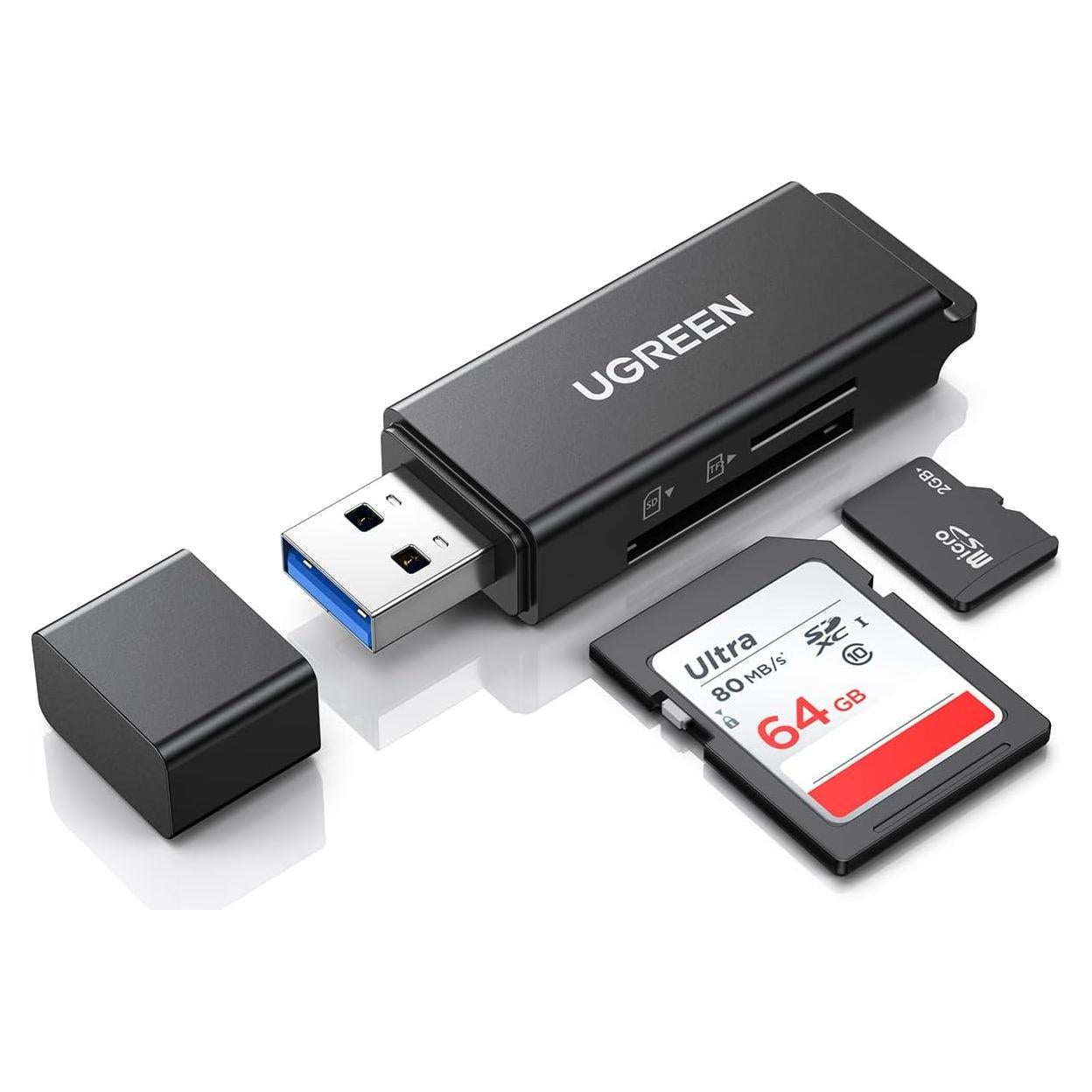 Lector de Tarjetas SD UGREEN Nexode 2-en-1 USB 3.0 19.94g