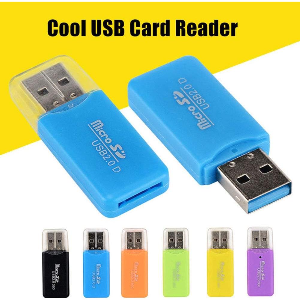 Lector de Tarjeta Micro SD USB 2.0 VizGiz - 6 Pack Mini